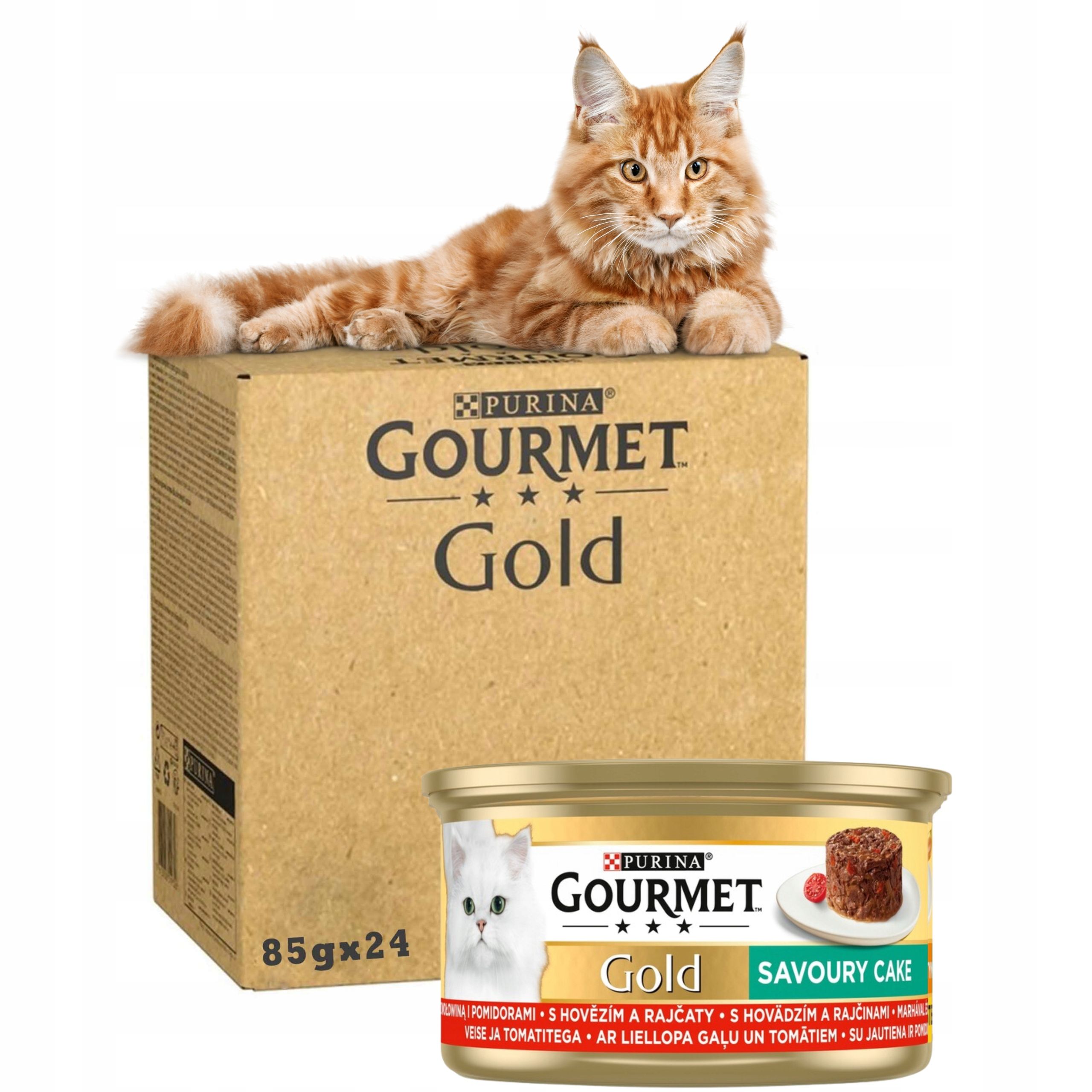  Purina gourmet gold savoury šlapias maistas su vištiena i morka 85gx12szt
