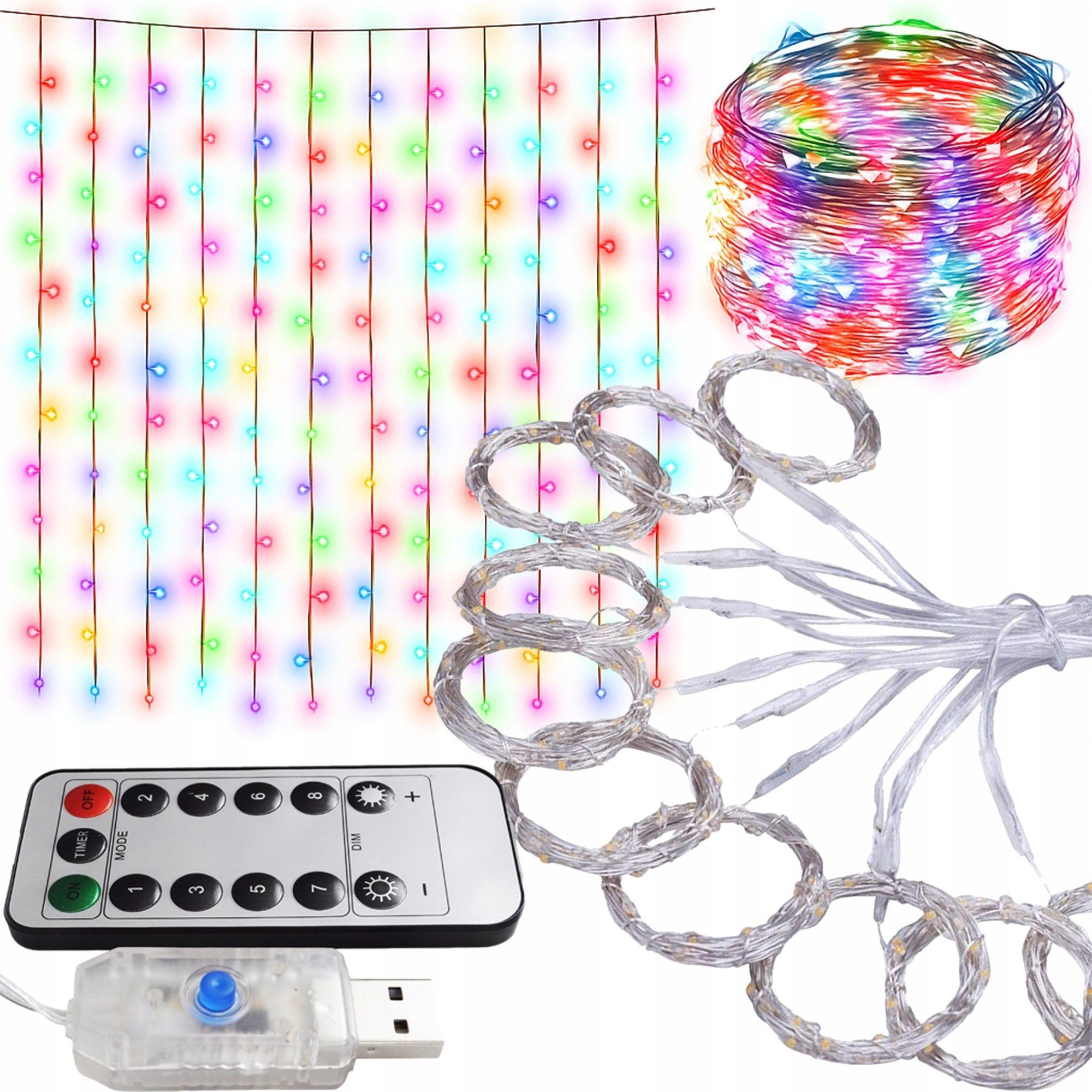  Strom dekoratívne výzdoba svetlo svetla 180 led žiarovky xl 150cm