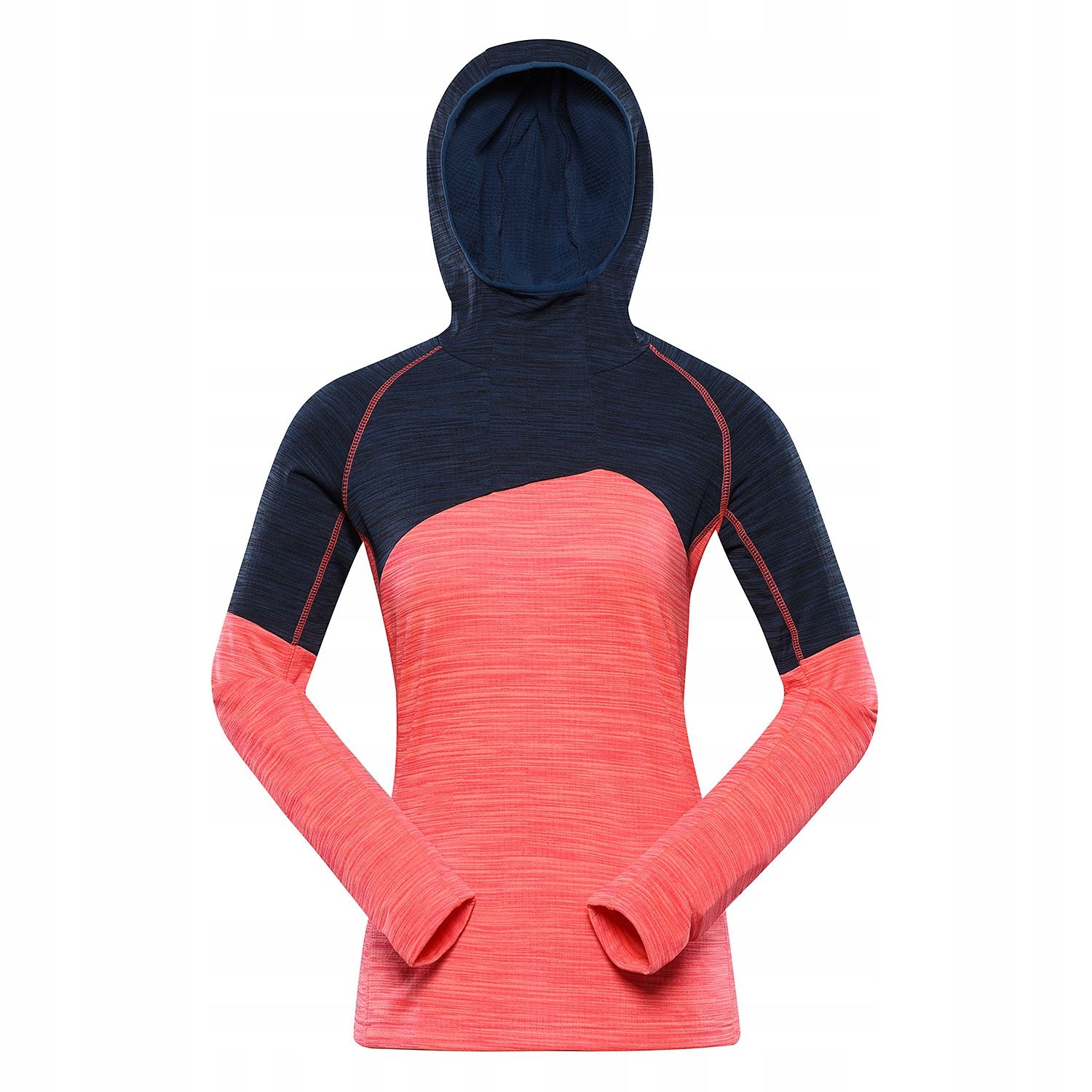  Alpine pro ženský športové sveter s kapucňou gorfa k.pomaranczowy r.xl