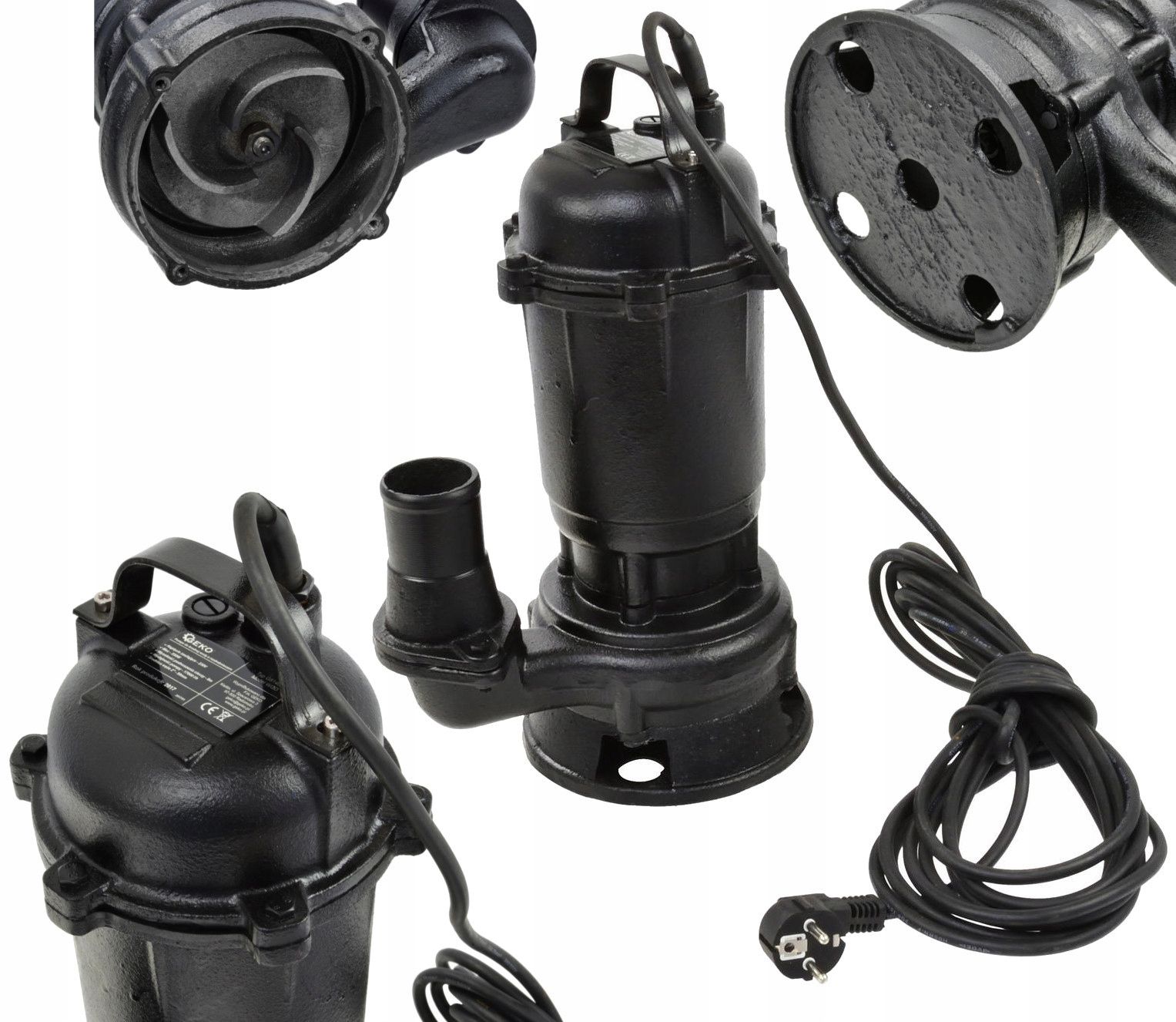  Geko panardinamas siurblys qjd2-62/15-1,5 vandeniui šulinio 1500w 1,5kw 5400 l/h