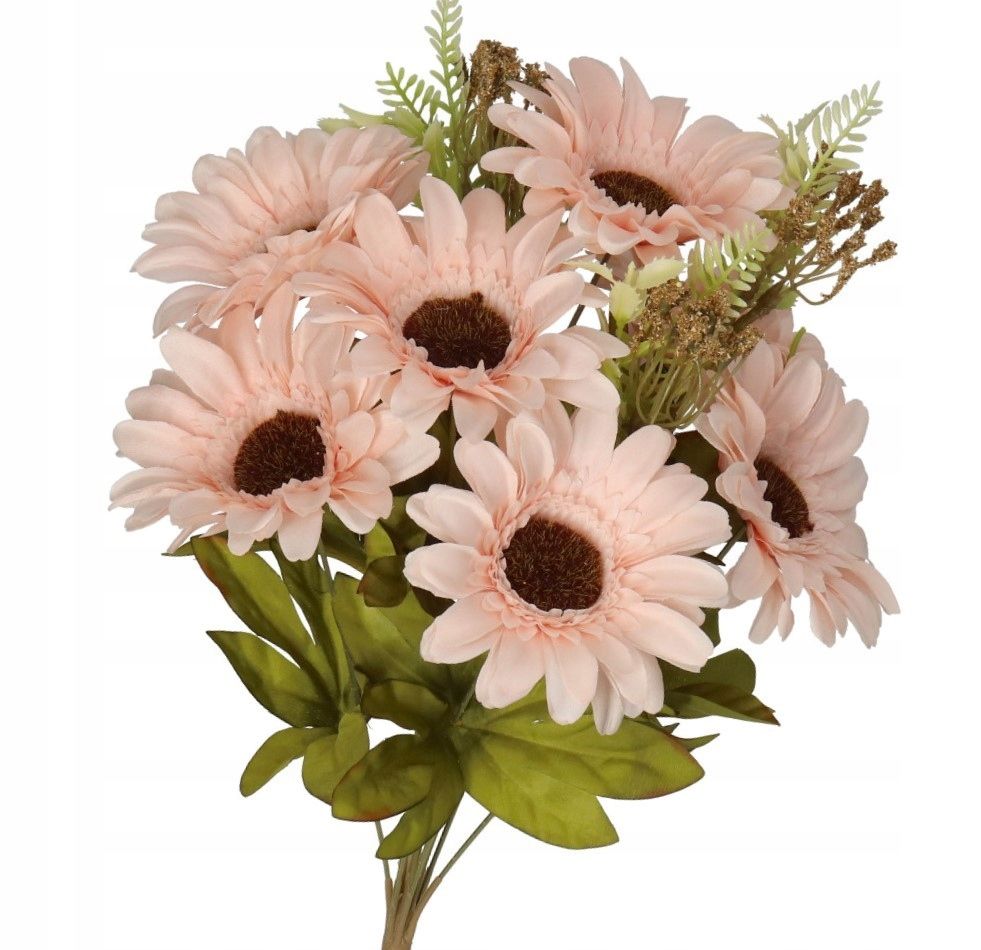  Mākslīgie ziedi kā dzīvs gerbera 50cm kvalitāti premium