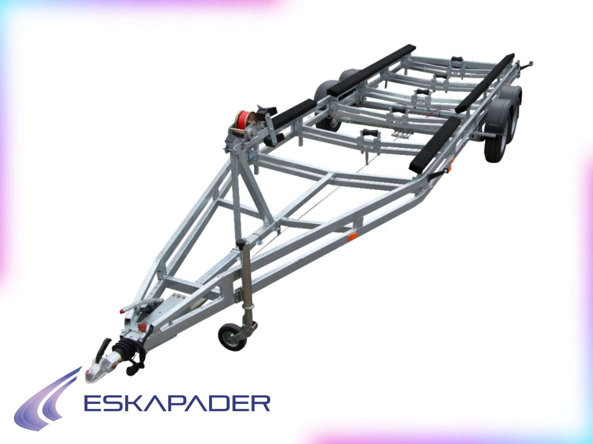  Trailer under the boat pp-2700 two-axle gvw 2700kg, lifting capacity 2150 kg