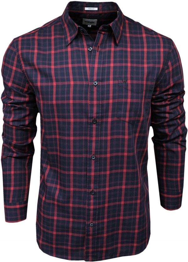  Wrangler košeľa regular fit kockovaný white xl