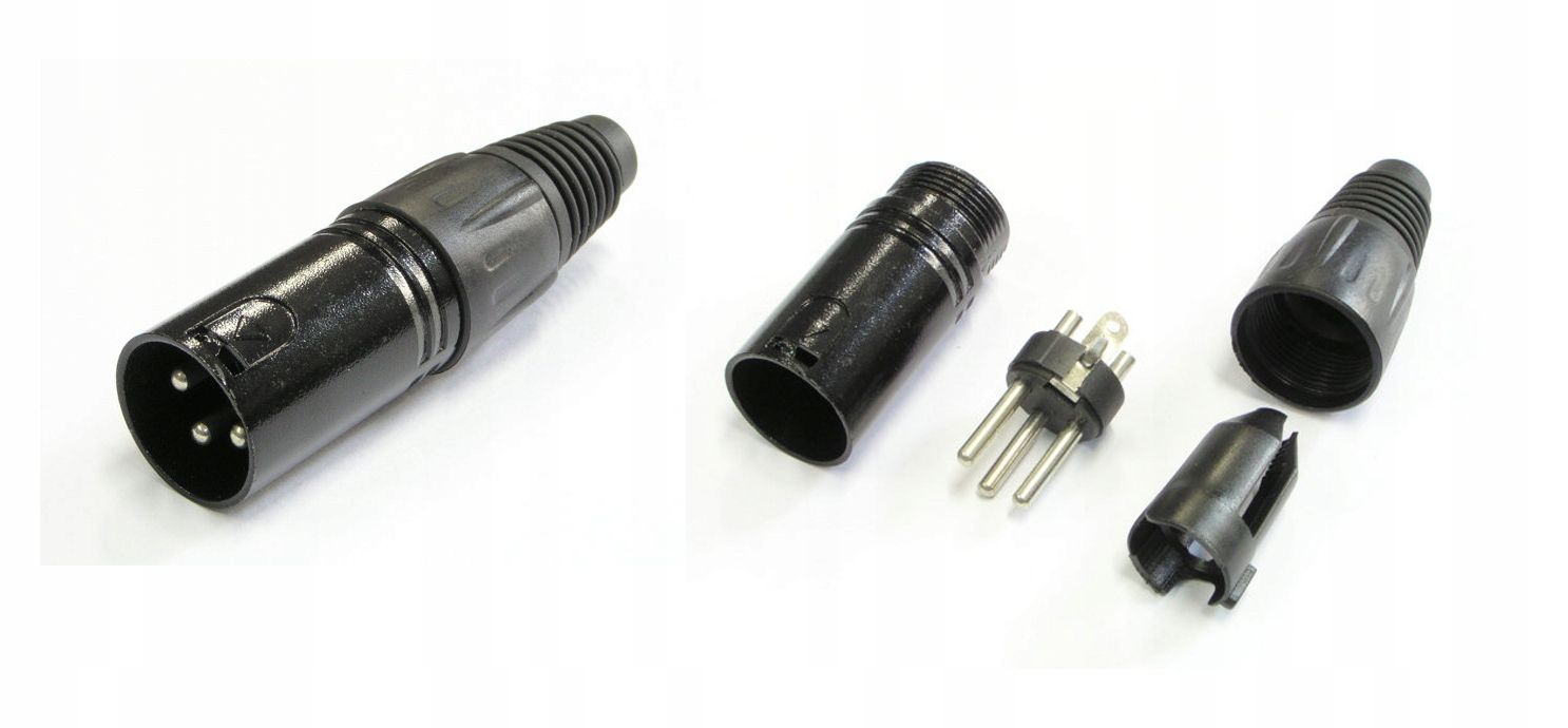  Socket xlr 3 pin with cable hq