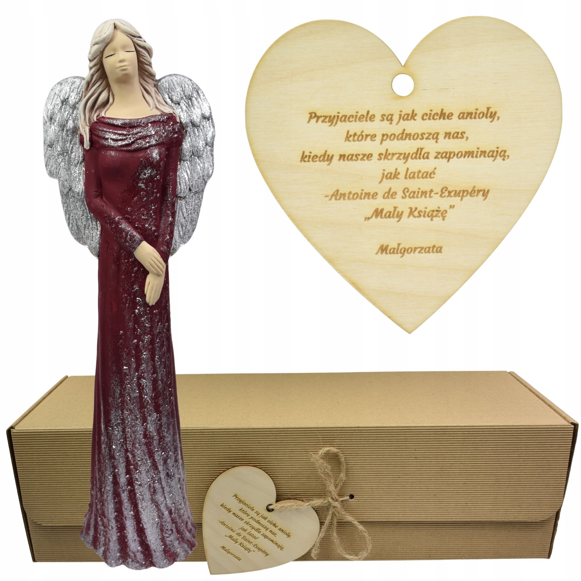  Angel figurine large adornment gift colour engraving