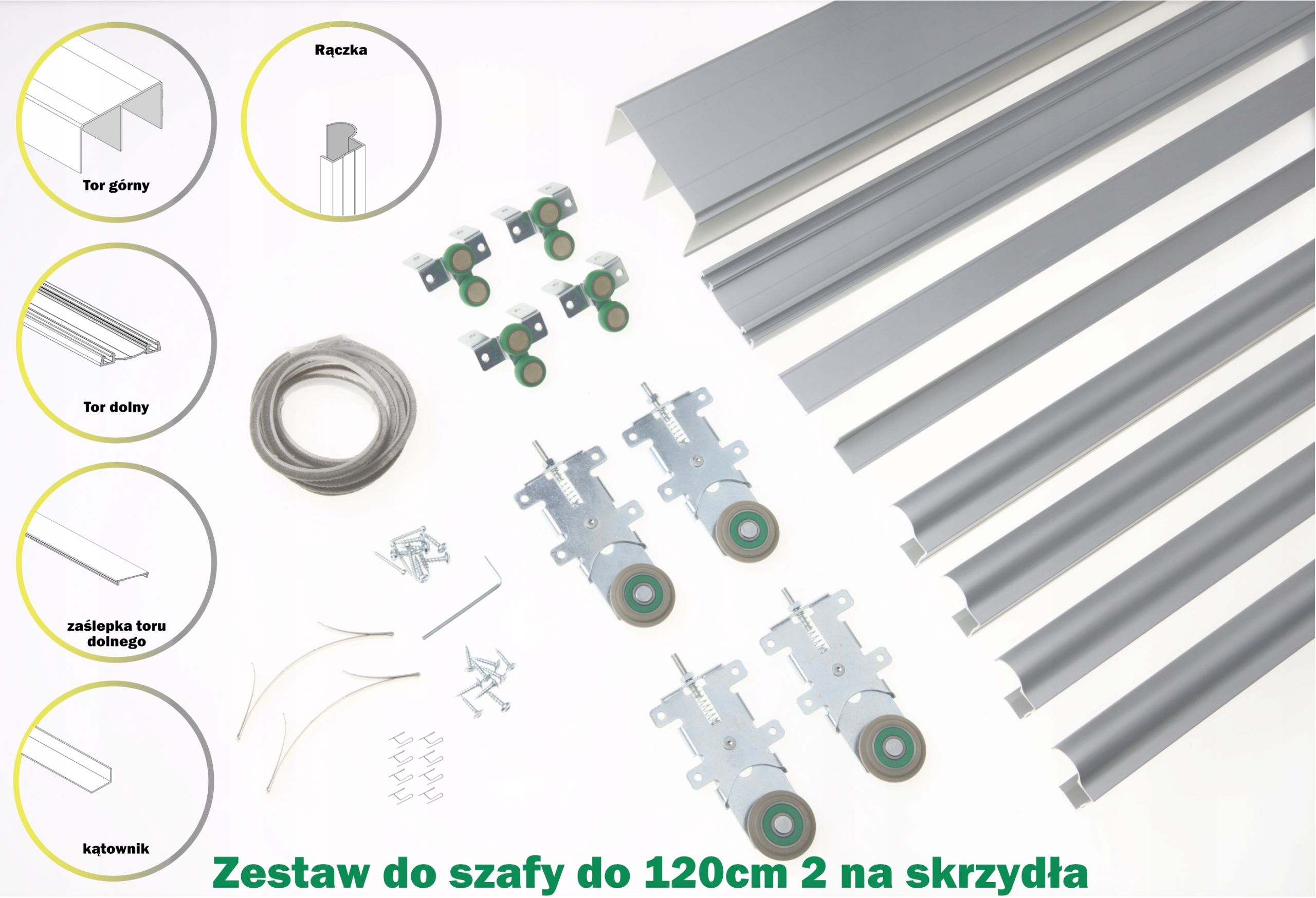  Stumdoma sistema spintoms 180cm 2 sparnai sevroll