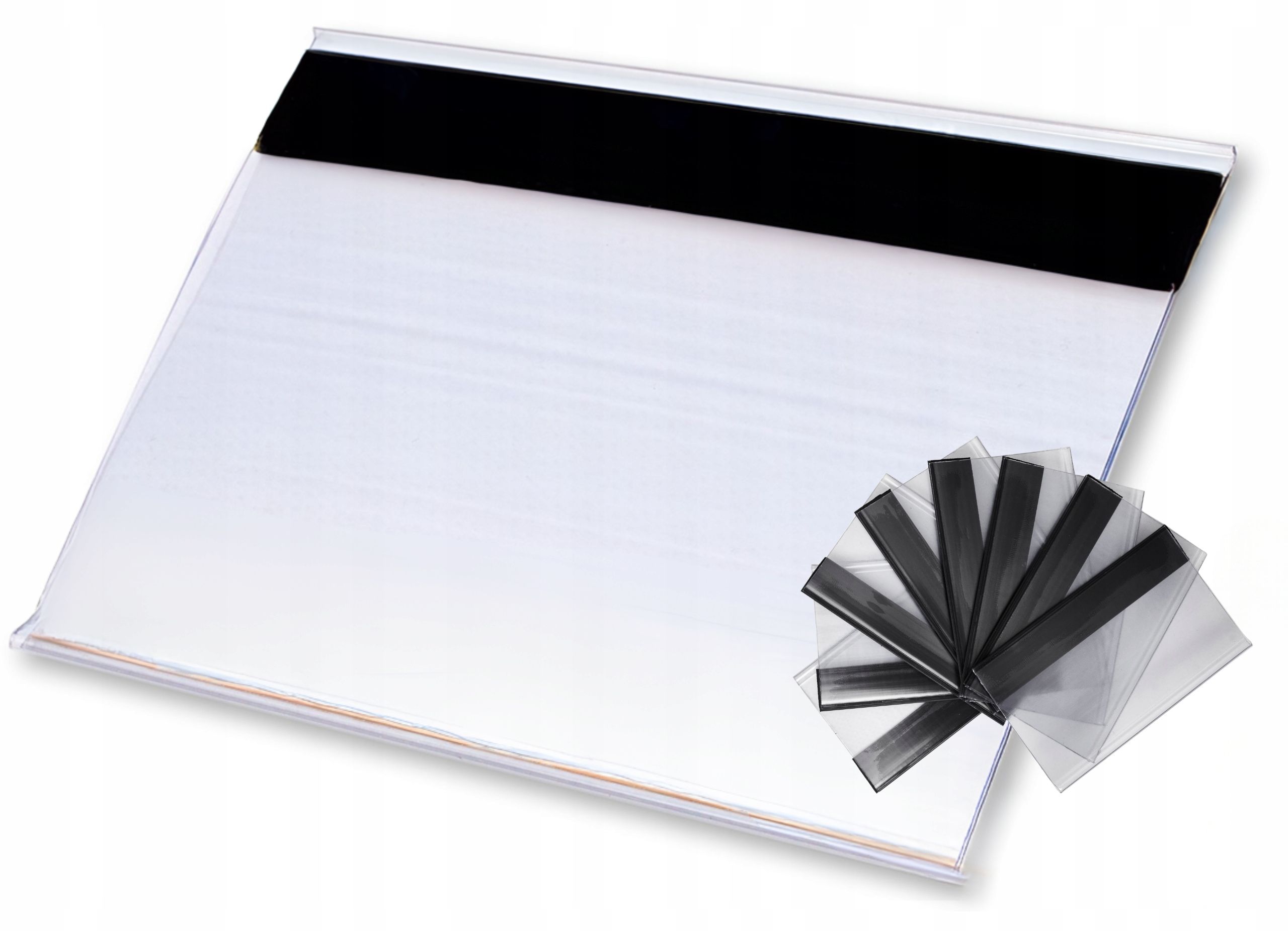  Kapsa pro štítek magnetický sklad trawers - 80x120 mm - 20 ks.