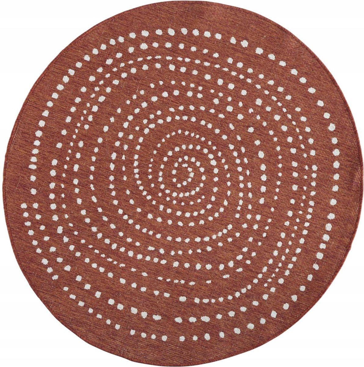  Round carpet for the living room 140cm , soft italian ,green creamy pattern mandala