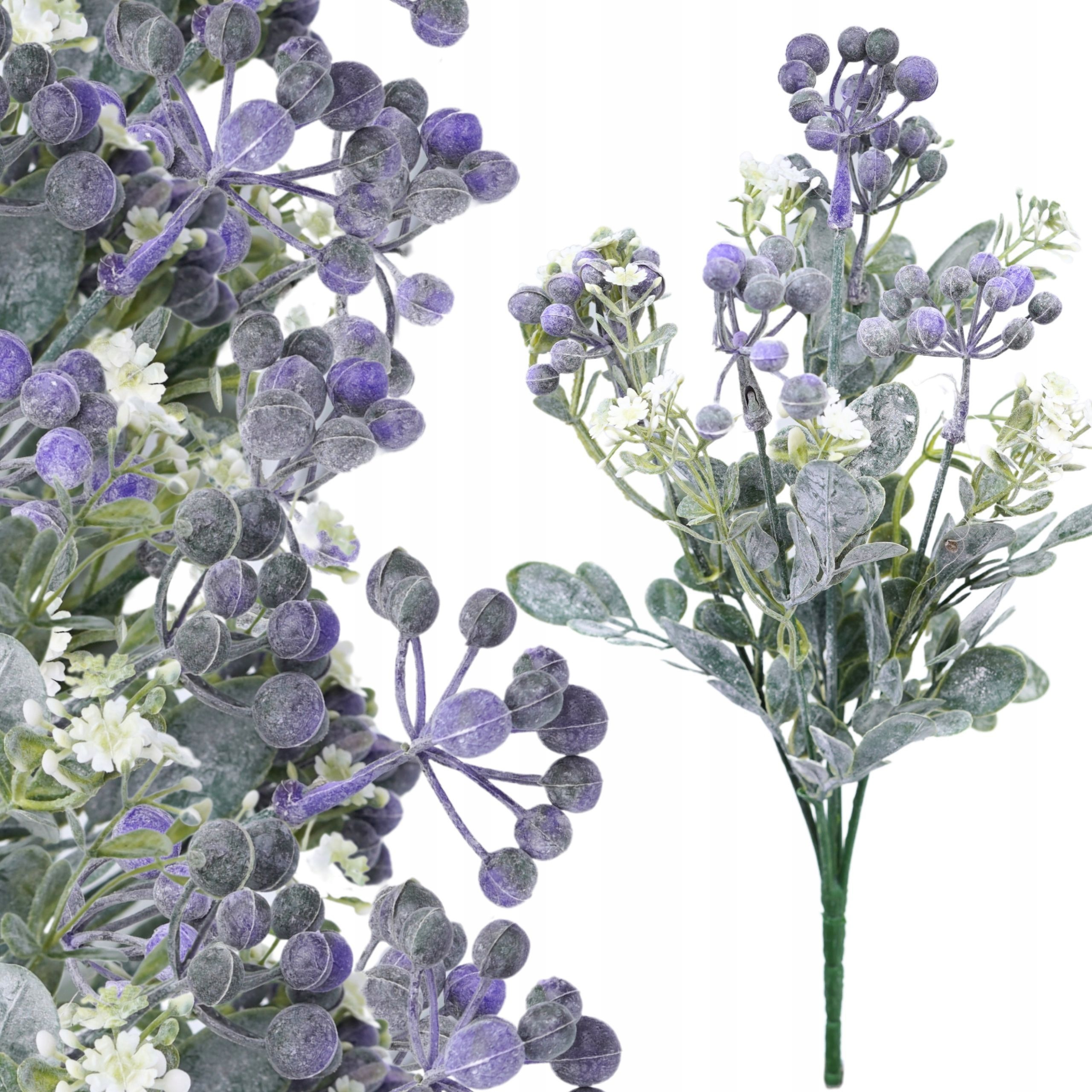  Dirbtinės gėlės gipsowka šakelė 32cm tanki violetinė priedas puokštėms