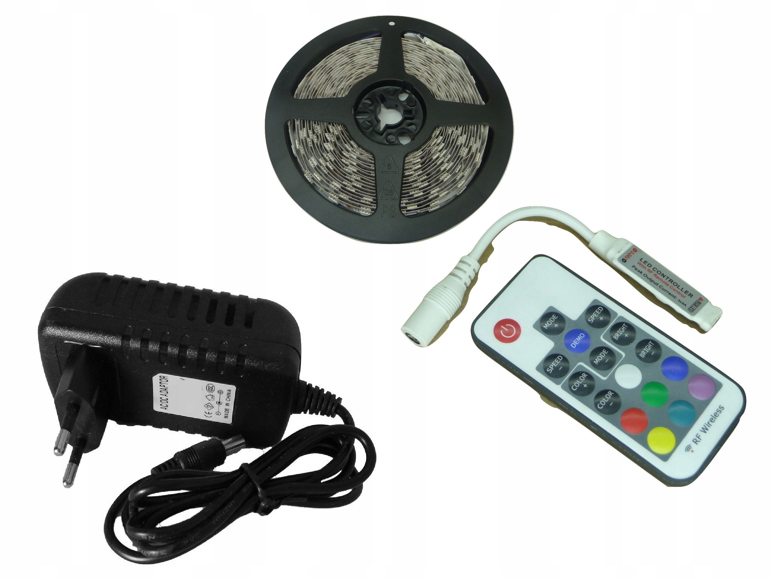  Soubor rgb pásek 5050 900 led 15m ster radio + zas