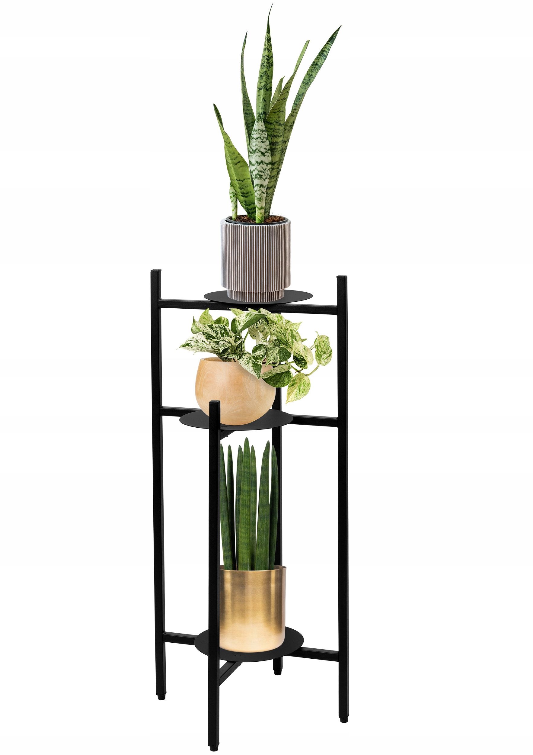  Metal stand for flowers flower stand flowerpots standing shelf with shelves loft style