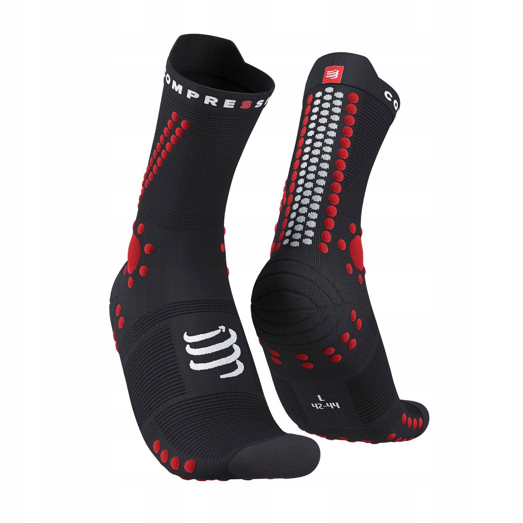  Compressport zeķes skriešanas v4.0 melns 42-44
