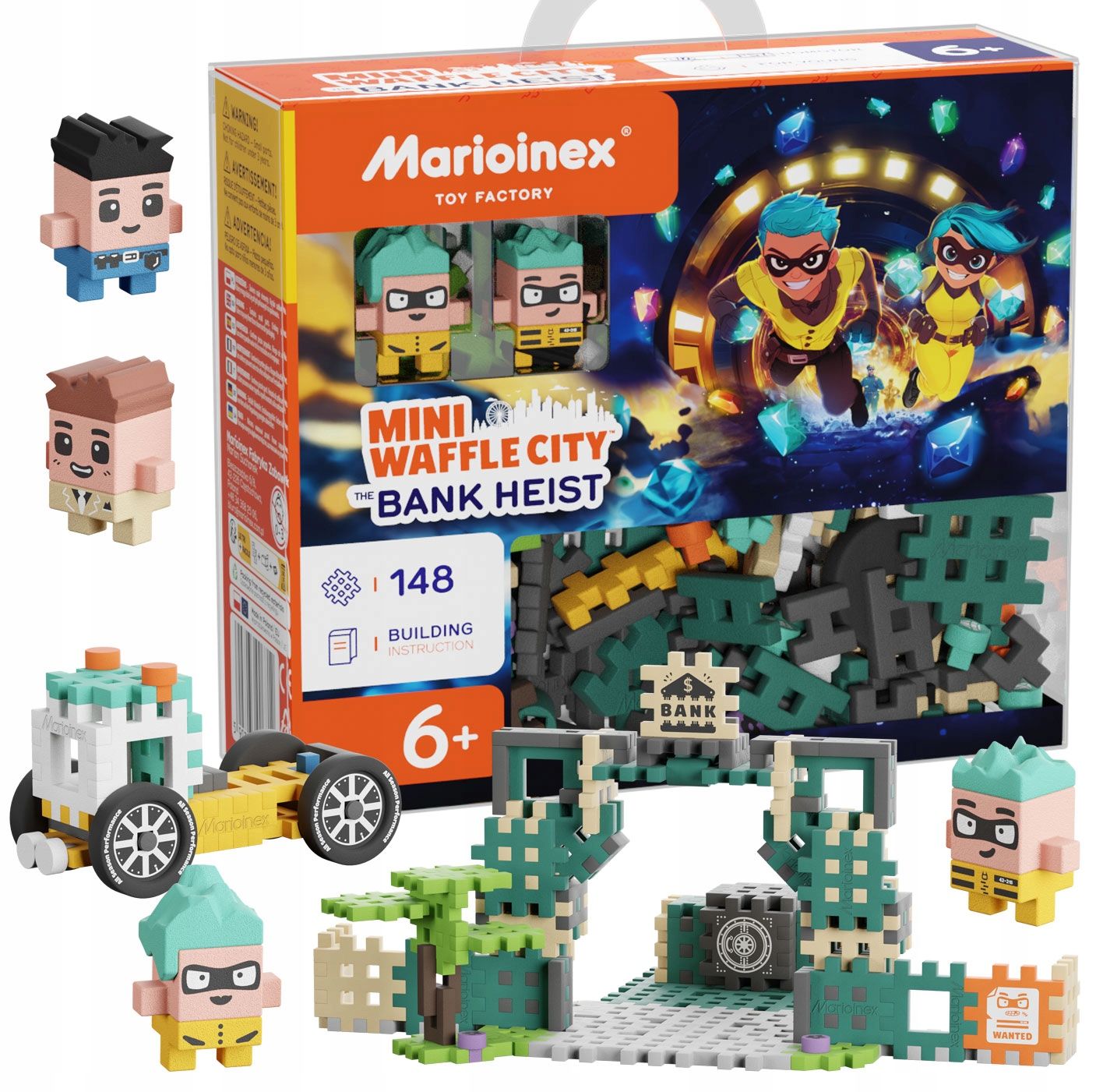  Marioinex waffle mini autos race car, megan, 50 el pink, rennen 2 in 1