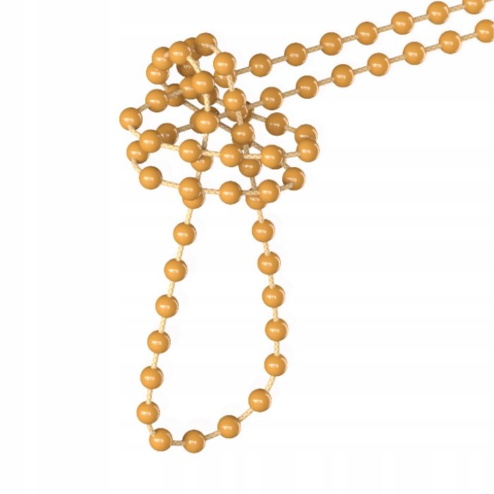 Krelle iekšējām rullo žalūzijām mazs krelle 3mm brūns