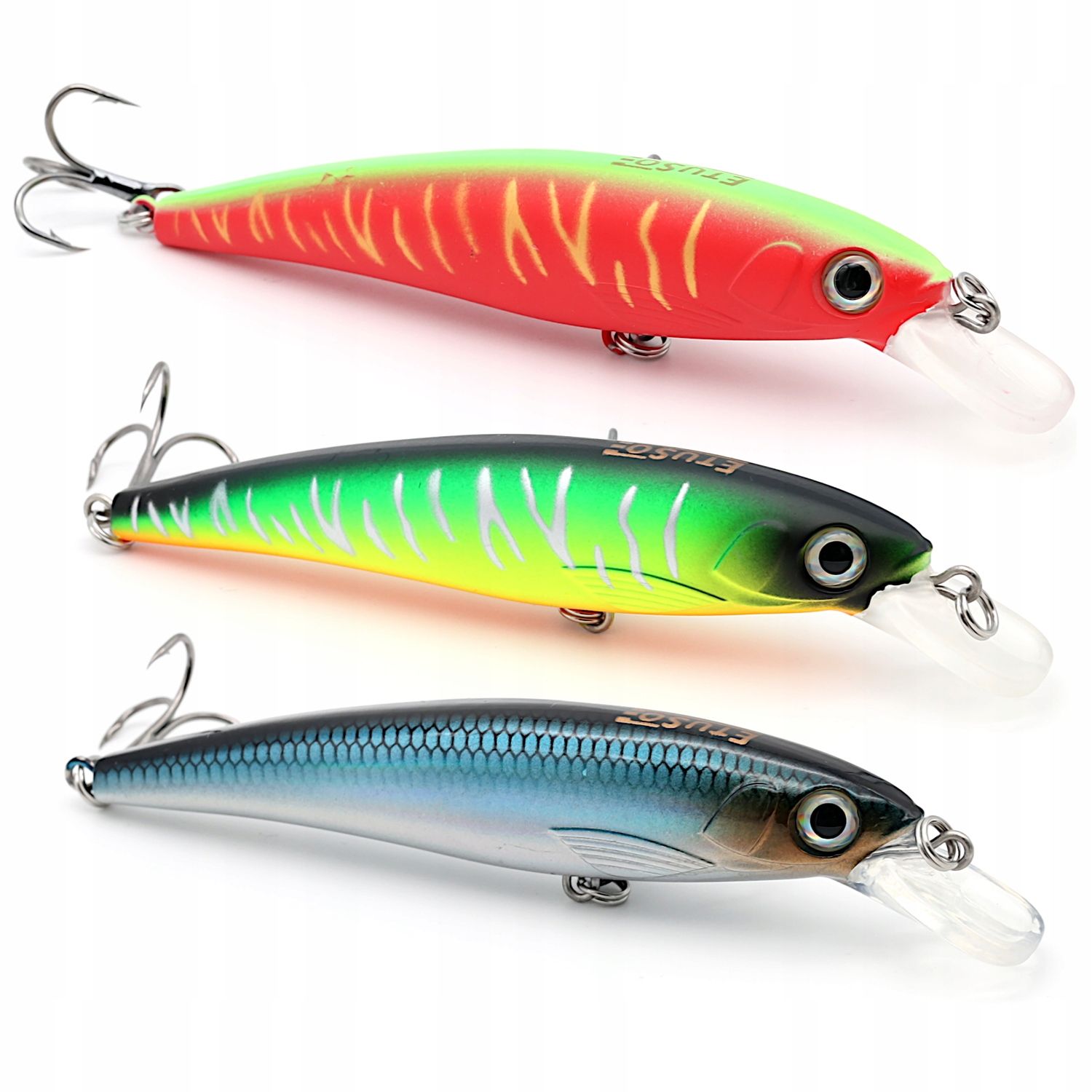  Wobbler jerk wobbler zum hechtangeln etuso 10cm 15g 3 stk. köder spinnruten