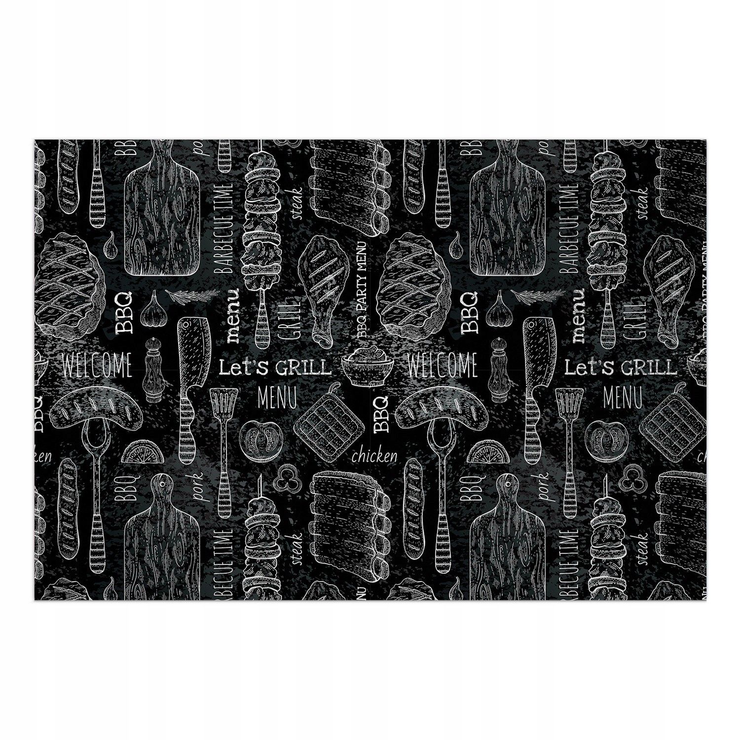  Mat on the floor vinyl modern fence 150x100 cm