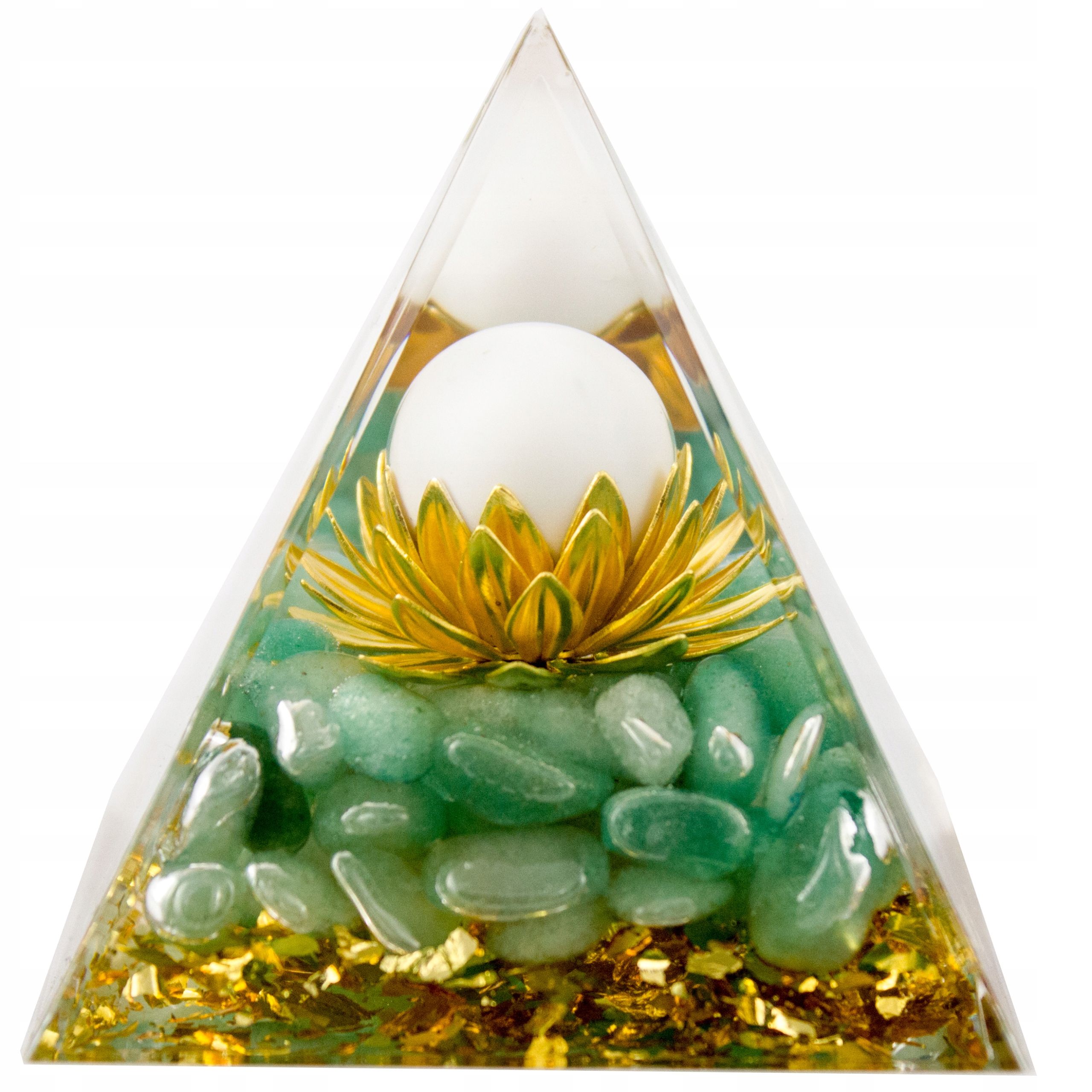  Pyramída orgonitová pyramída radiátor budha tigrie oko topaz 6 cm