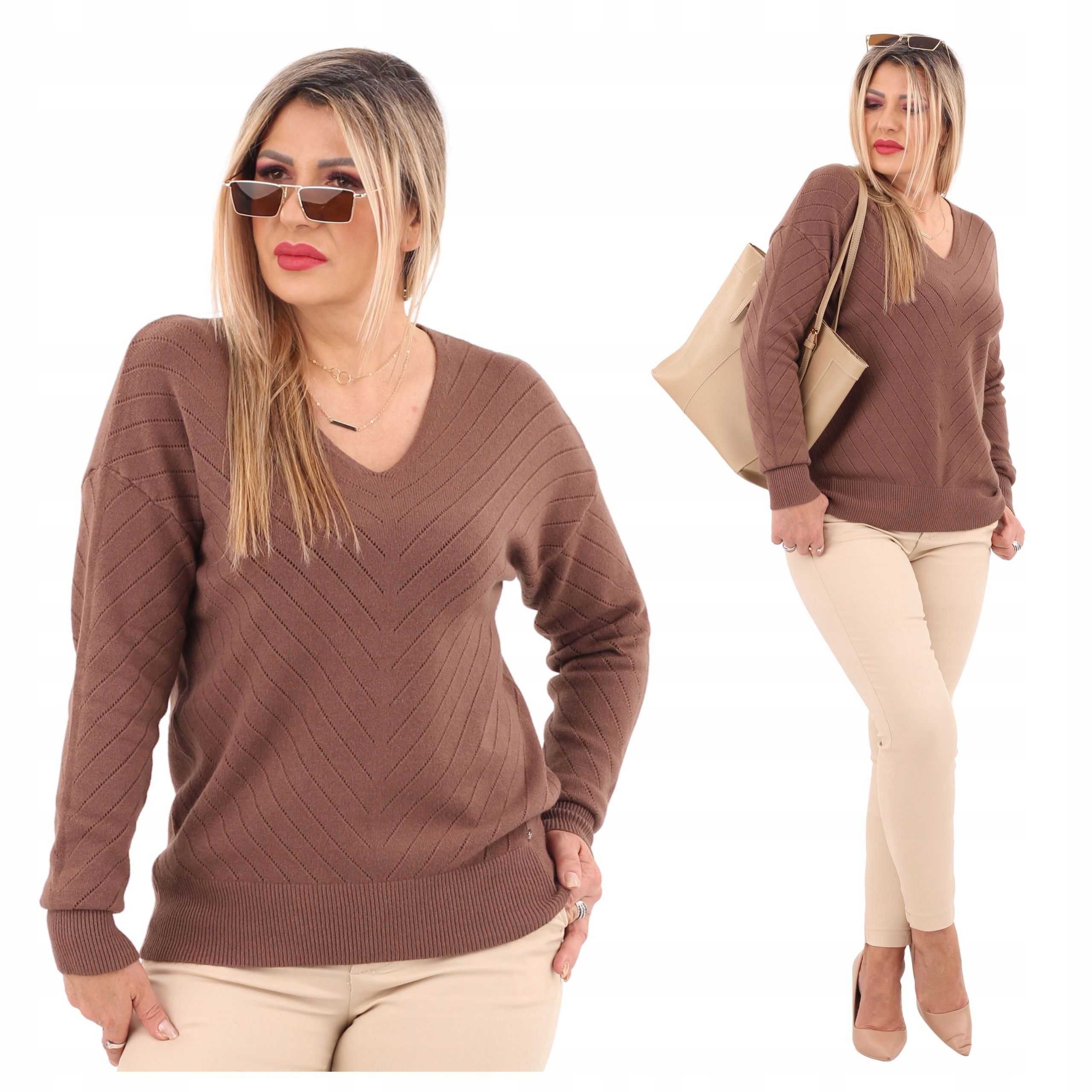  Klasický svetr prolamované ženský smazat velikosti elegantní oversize