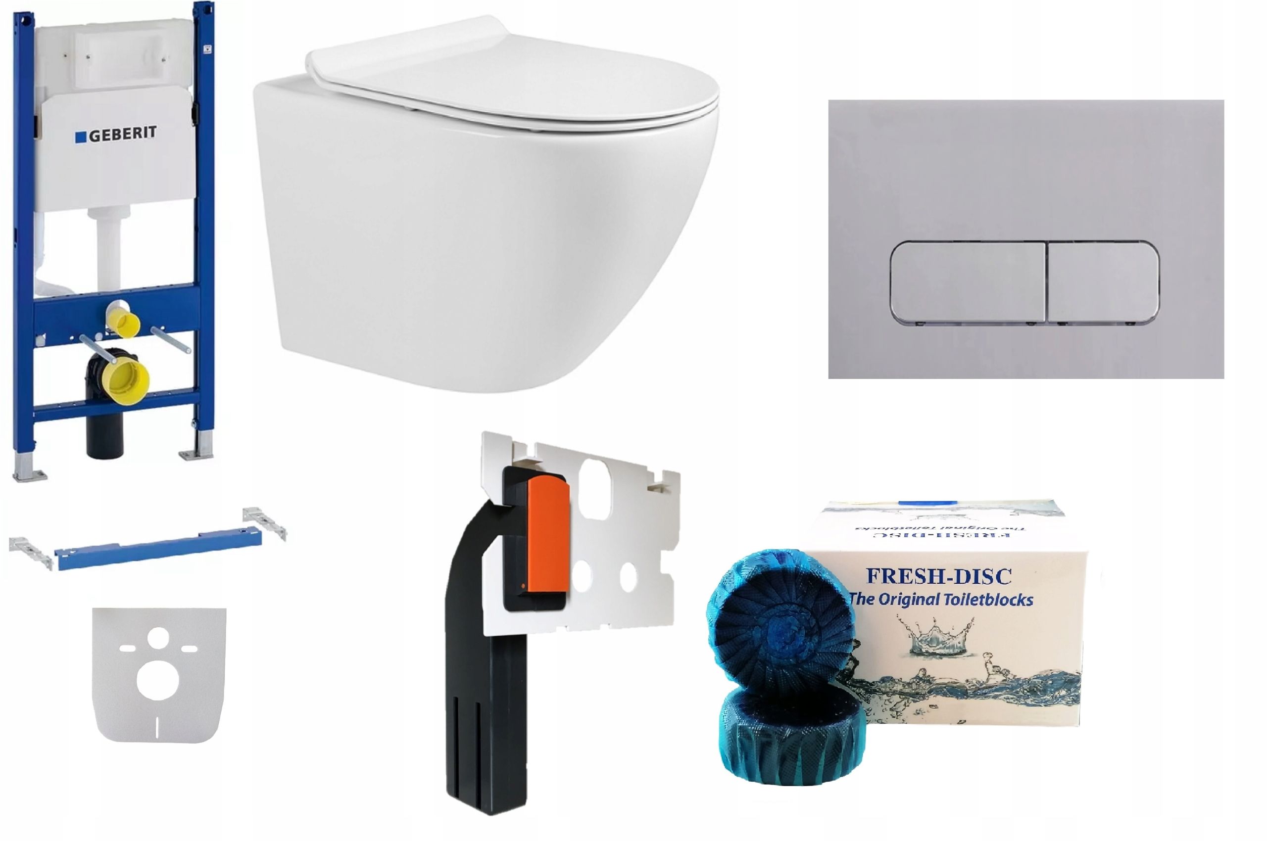  Wc rāmja komplekts geberit + atslēga + tualetes pods melns matēts + dēlis w/o+fresh