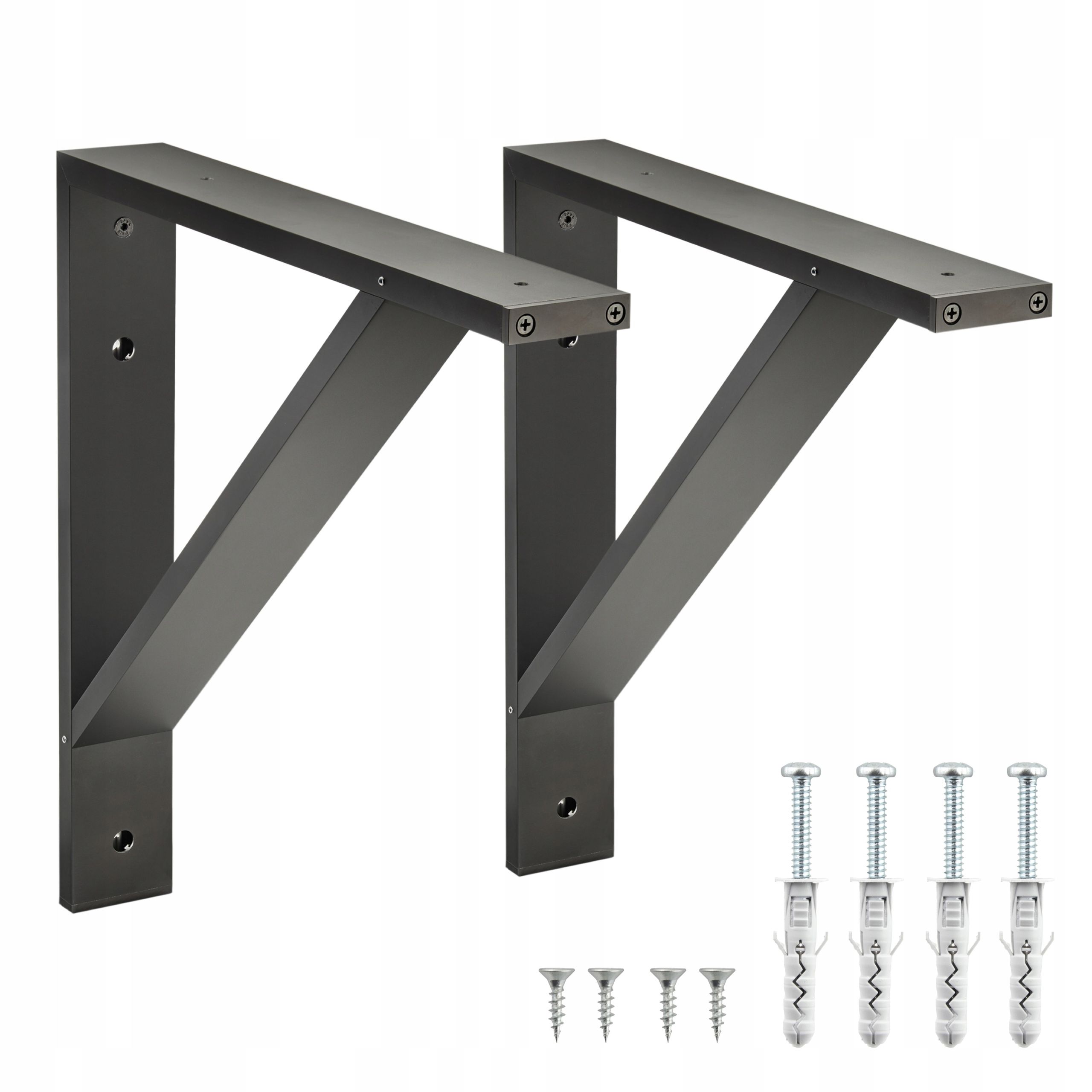  2 x alumiiniumist juhtraua vars nurgas lauaplaat laud 500 mm must 100 kg + kruvid