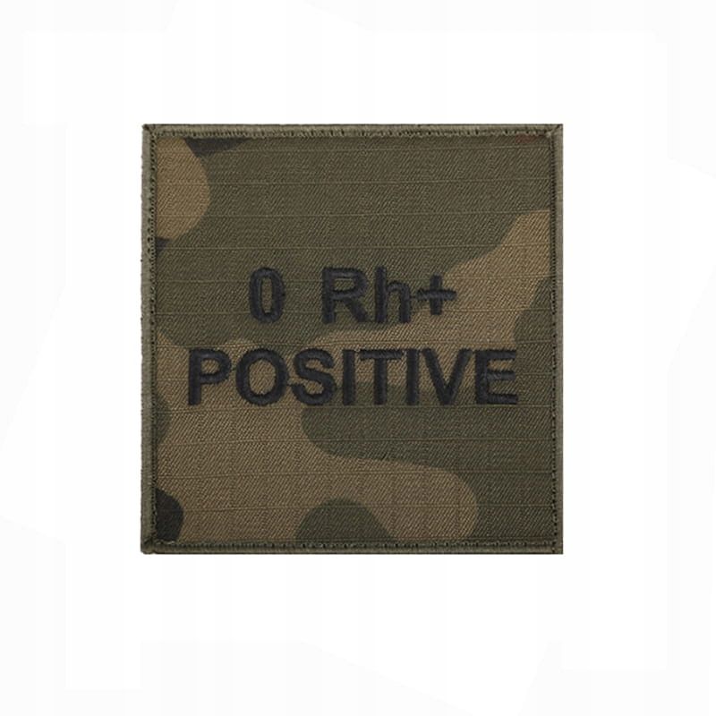  Emblema 9,5 x 9,5cm su grupė kraujas wz10 su grupė kraujas b rh +
