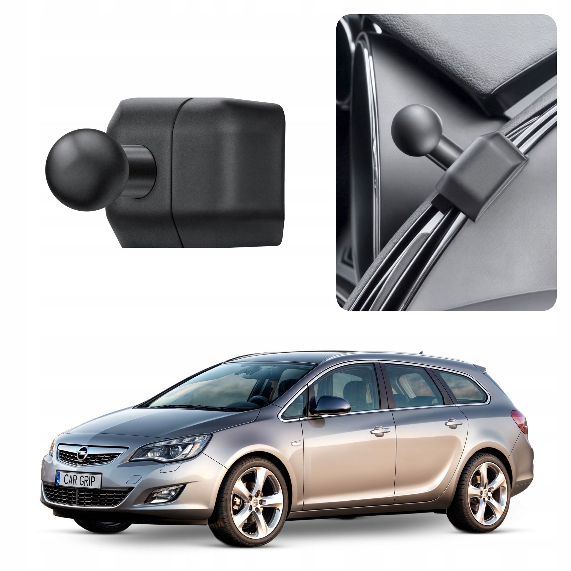  Gravitacinis laikiklis su įkrovimu qc 3.0 į opel astra j (2009-2019)