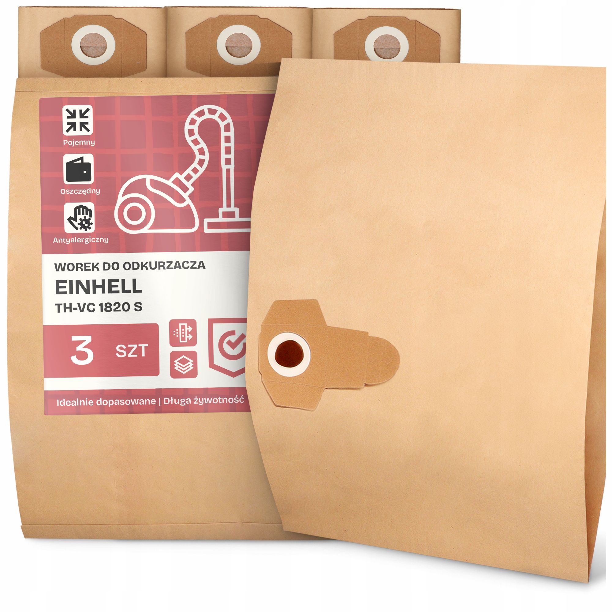  Tasche für einen staubsauger einhell th-vc 1820 s papier zweischichtig tasche 2a 2a