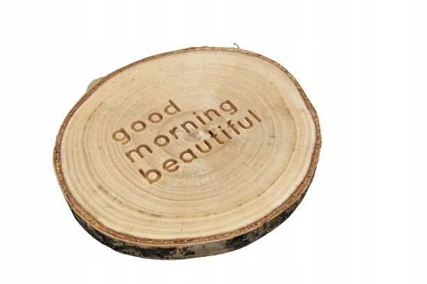  Wooden stand patch good morning beautiful, for a gift women&#39;s day