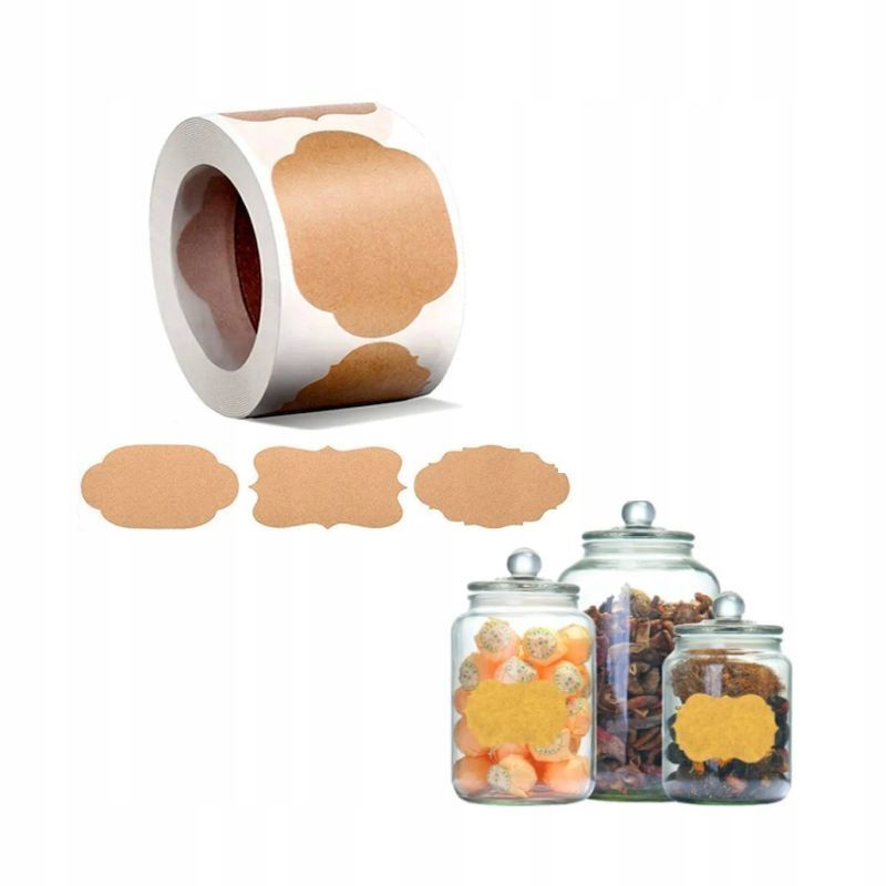  Spice jar stickers labels for jars for preservation wine bottles 250 pcs.