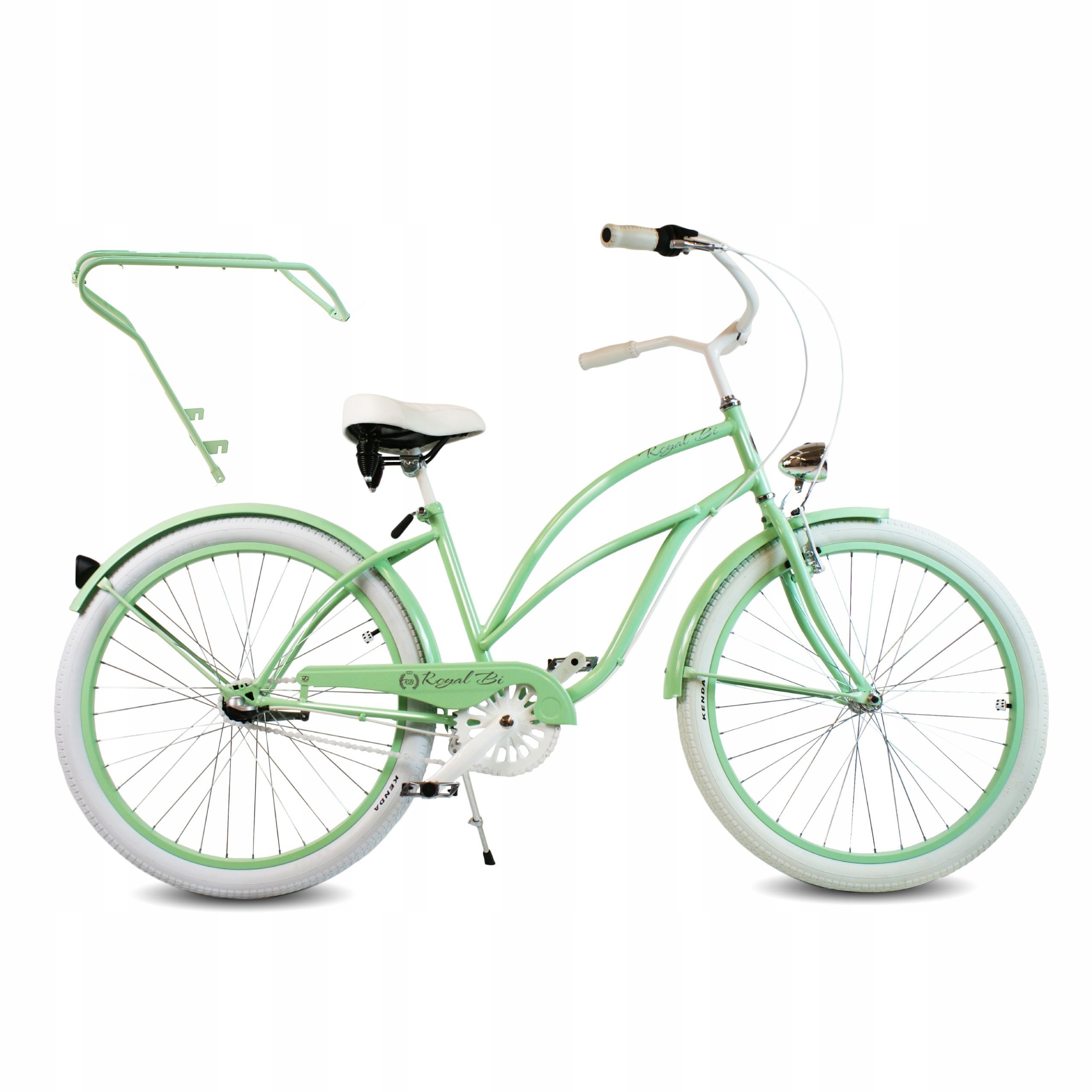  Kolo pro vyjížďky podél pobřeží ženský 26" dáma červený rosie royalbi retro kufr
