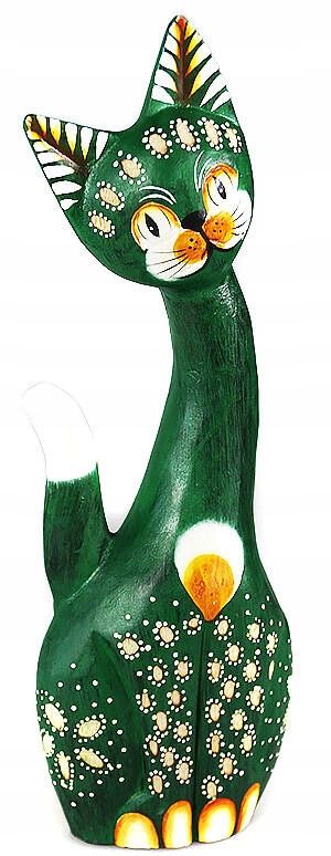  Katze kätzchen holzfigur wunderschön einzigartig dekoration oder geschenk 30cm
