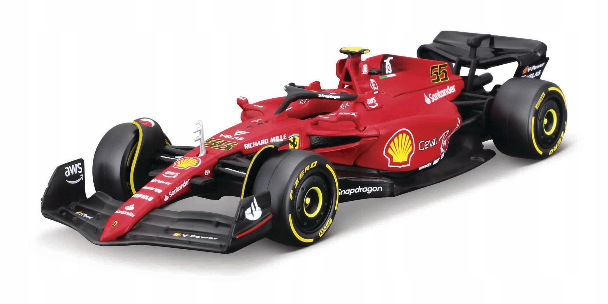  Ferrari f1-75 sainz metalinis automobilis formula 1