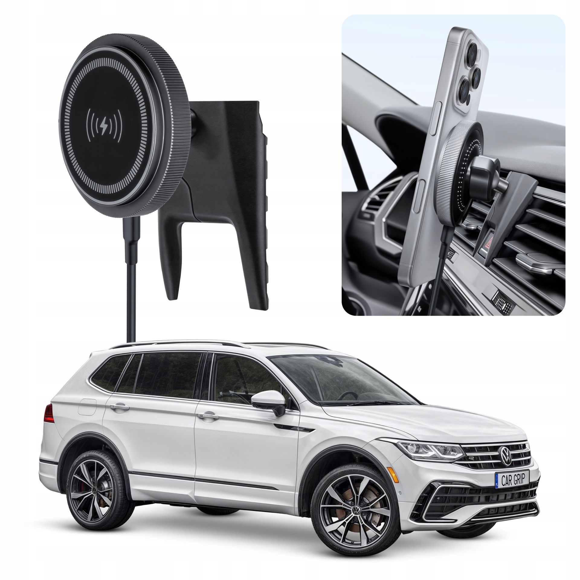  Adapter hoidja telefoni jaoks mõeldud sisse volkswagen tiguan ii 2 (2016-)
