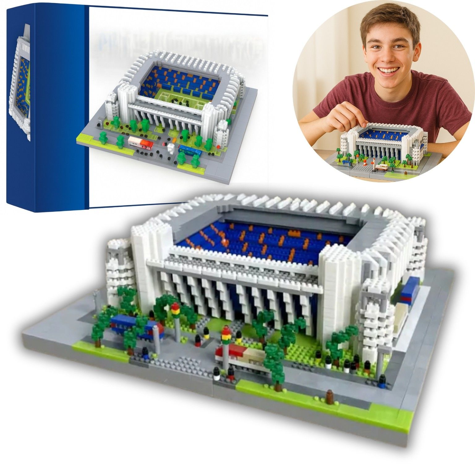  Bausteine stadion fußball camp nou fc barcelona 3500el