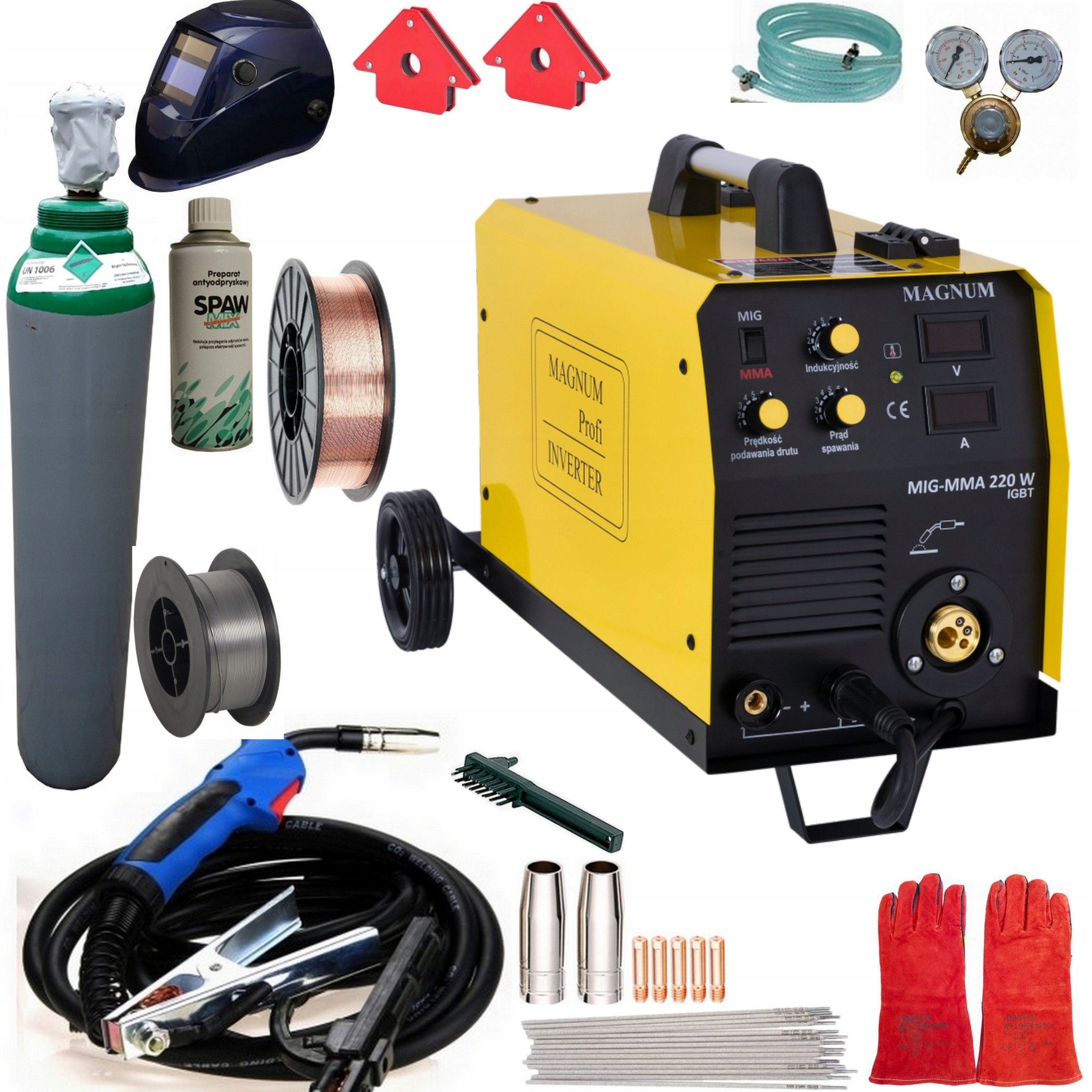  Suvirinimo aparatas mig magnum mig mag-mma 220w igbt