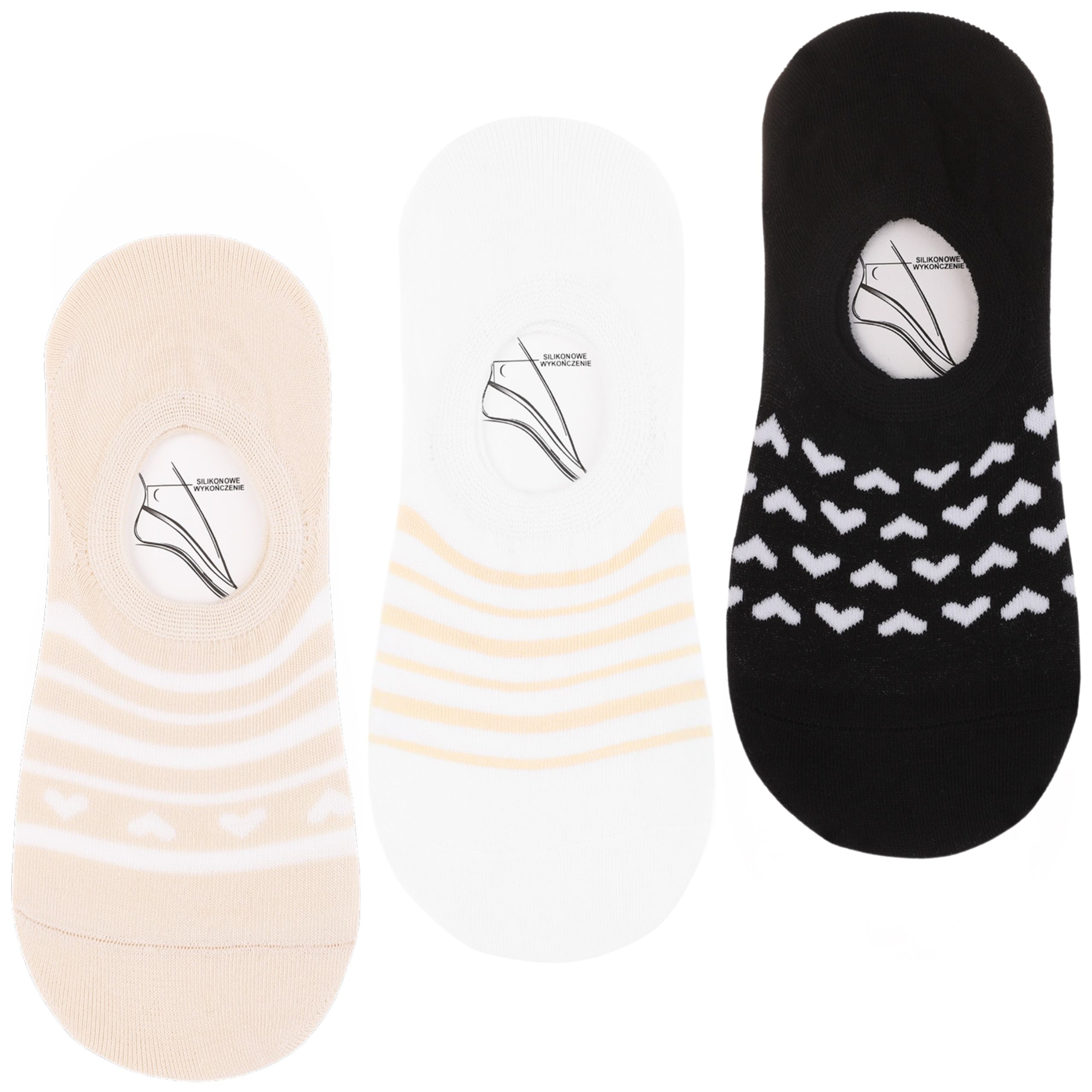  Füße damen moradsch socken ballerinas pommes popcorn pizza 3-paare 35-38