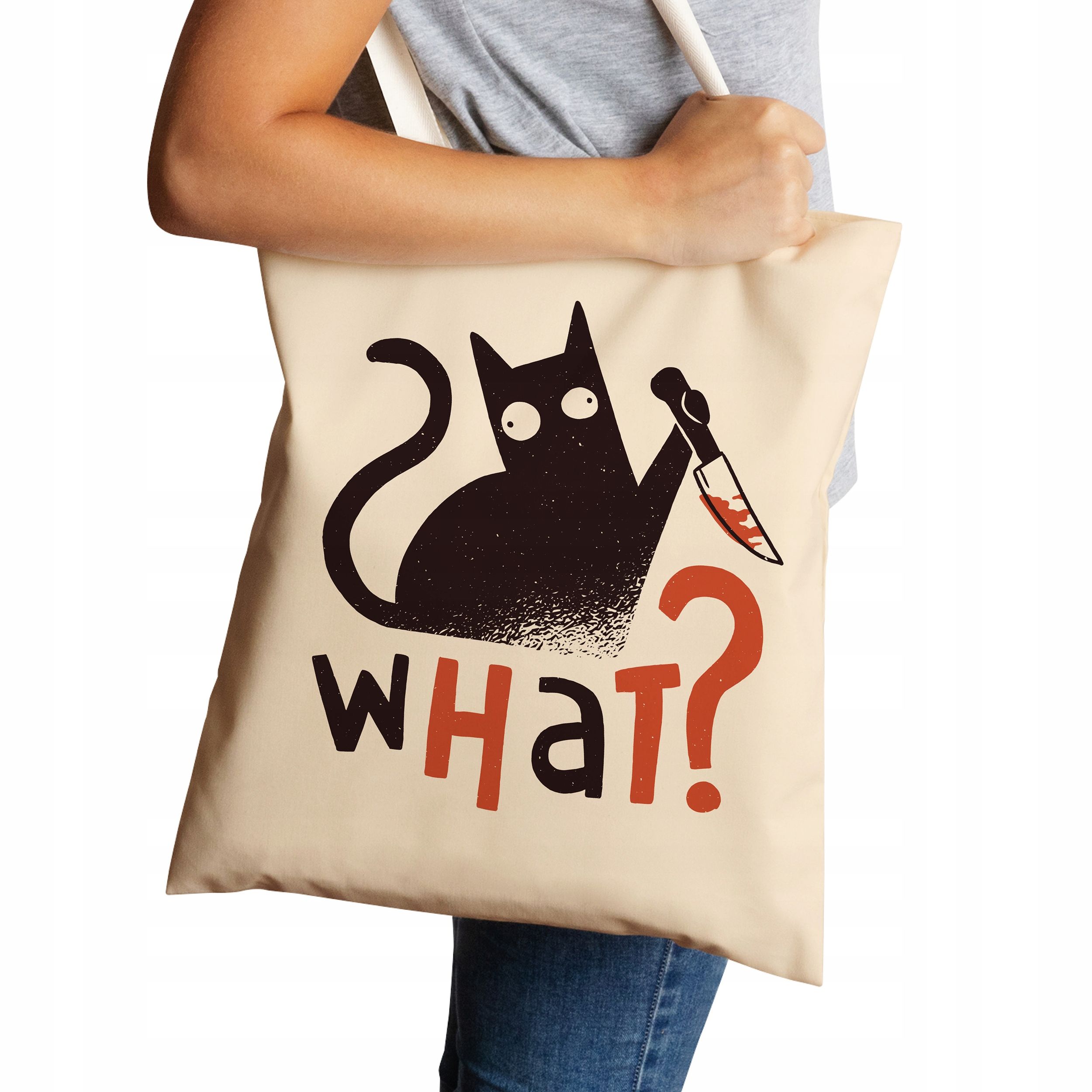  Baumwolltasche mit katze sogar nein fragen muster qualität öko geschenk