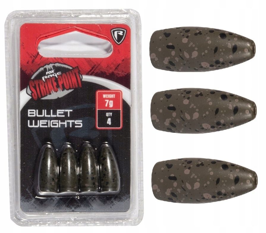  Fox rage sp bullet weights 10 gr 3 datoriem. svari volframs carolina texas