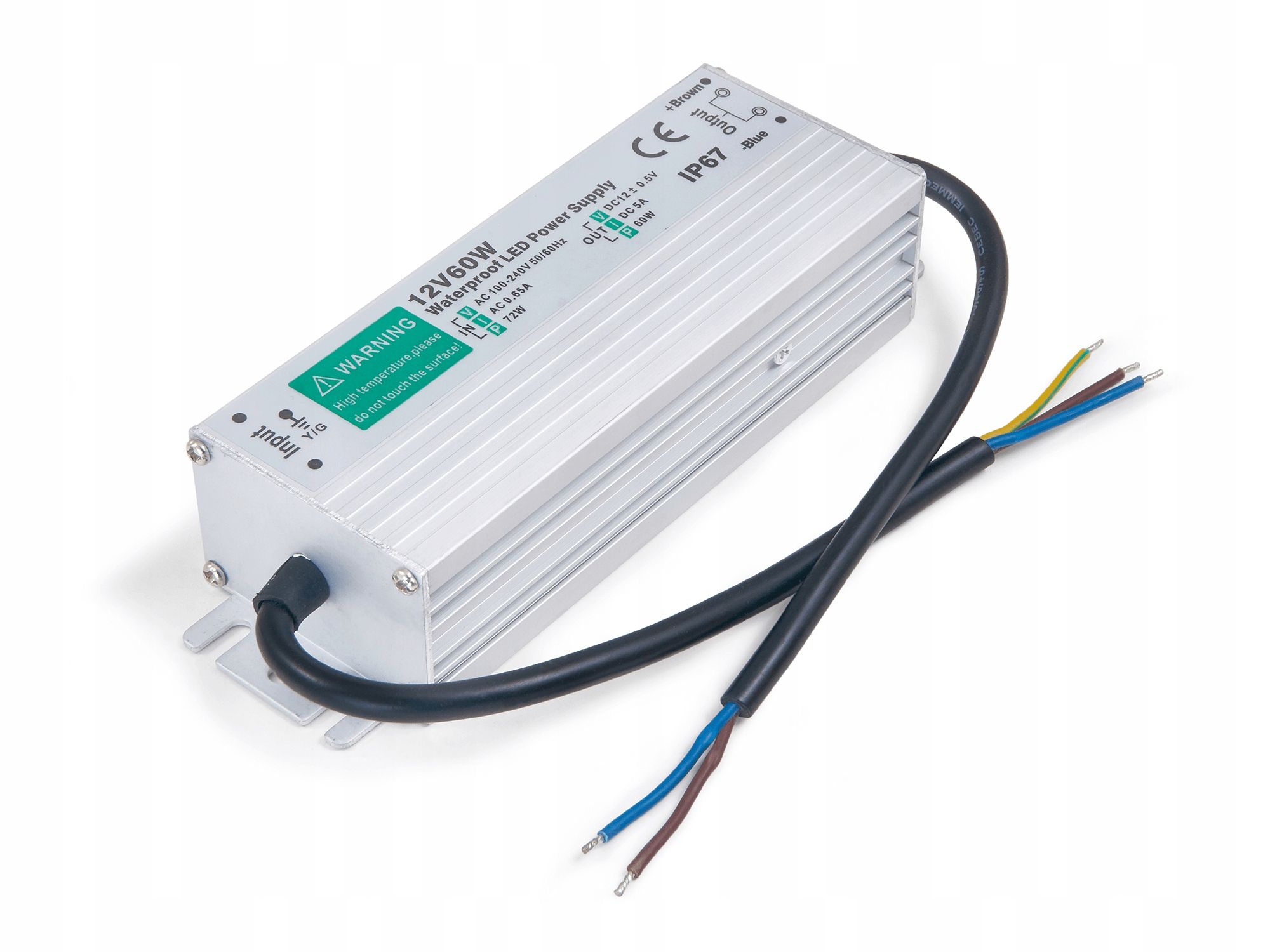  Maitinimo šaltinis 12v 120w 10a ip20 slim led juostoms, cctv