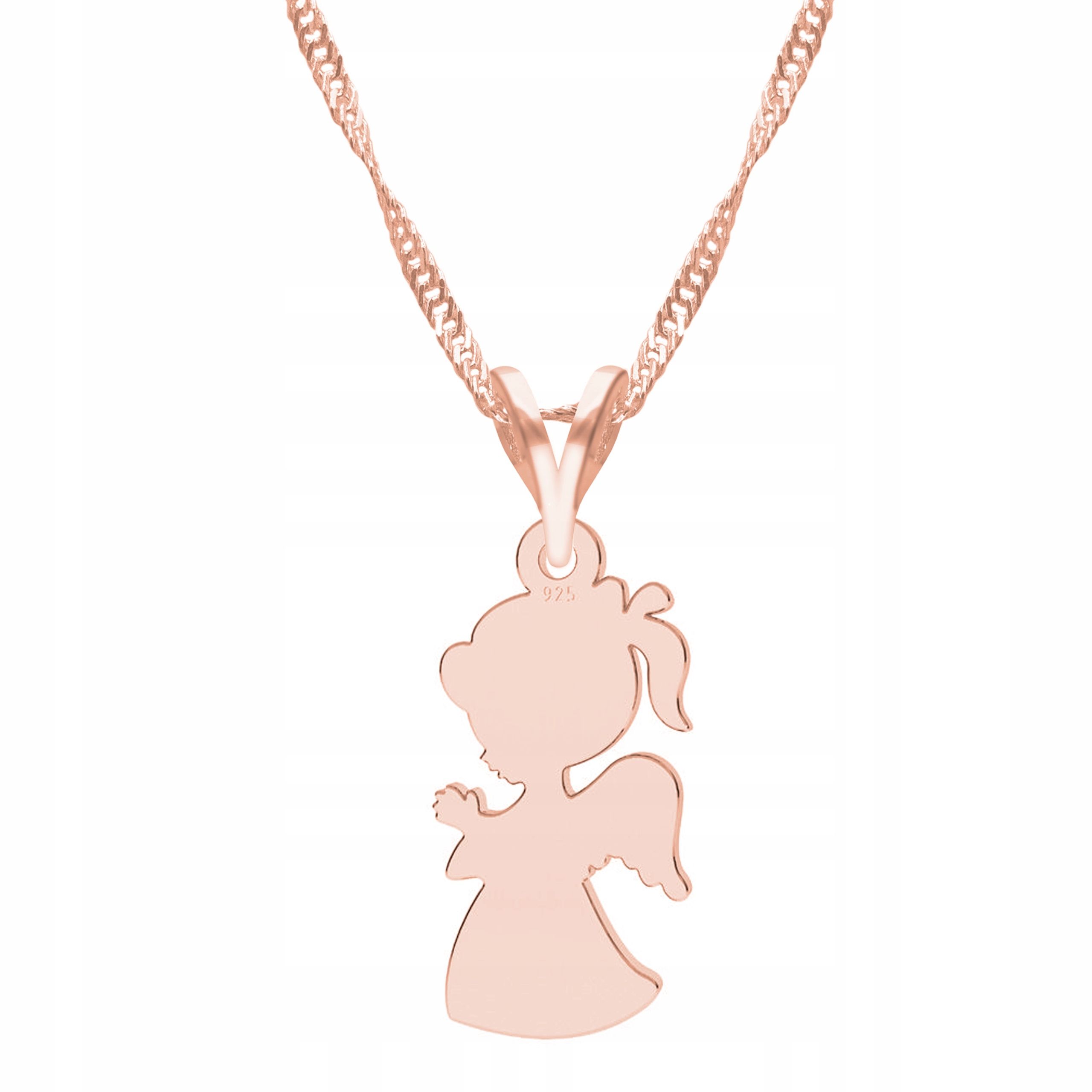  Goldkette halskette 925 mond hörner
