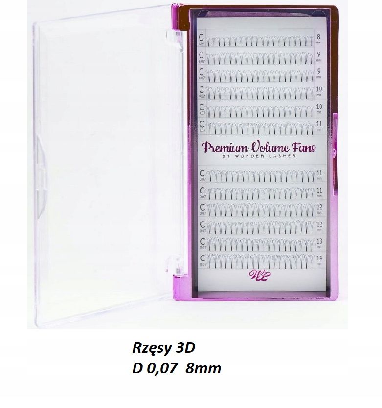  Slay wimpern 4d mix mischen d 0,07mm 8-14 wonder lashes wonderlashes volume fans