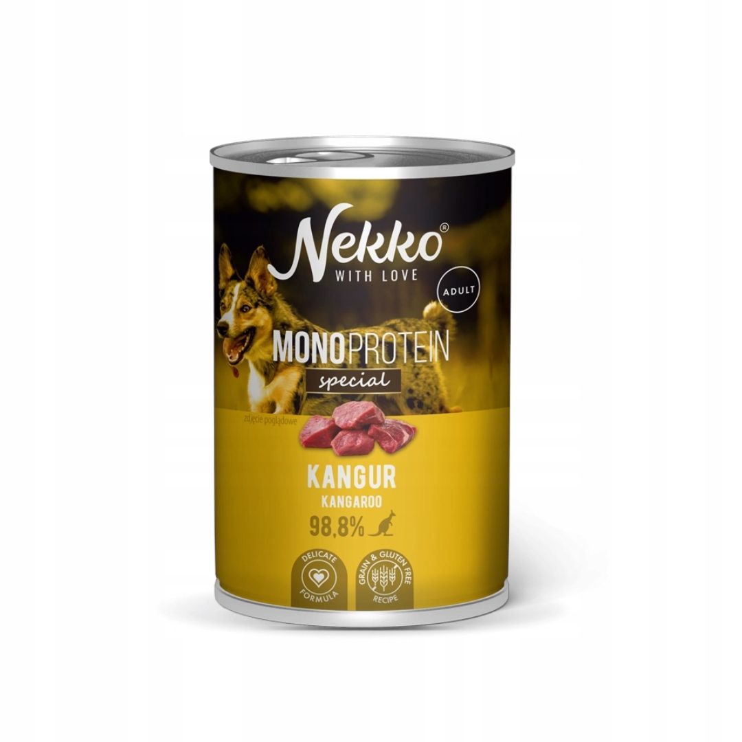  Nekko monoprotein adult toit märg koera jaoks lambaliha riisiga 400g