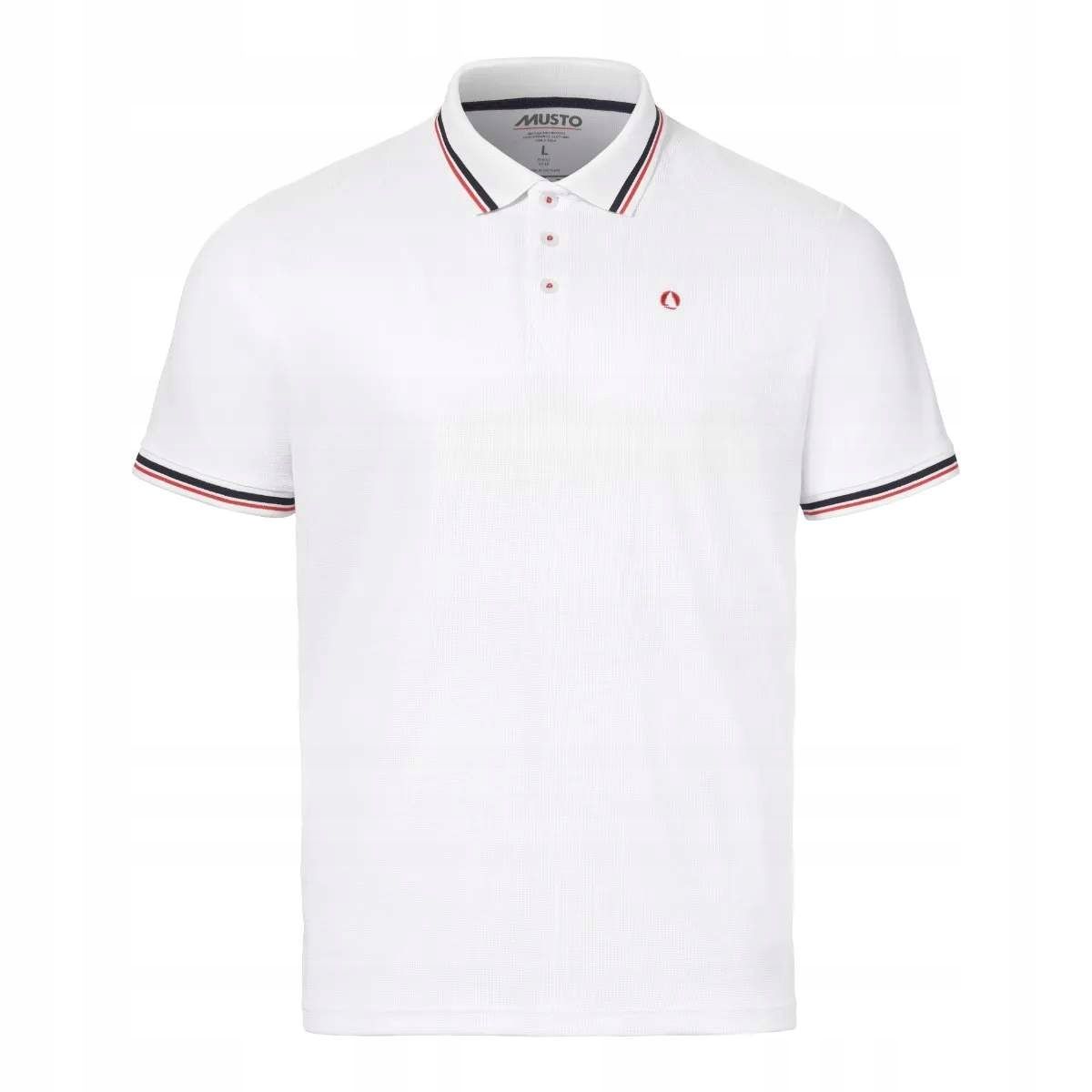  Pánská trička musto evo crew sunblock ss polo - platinium l