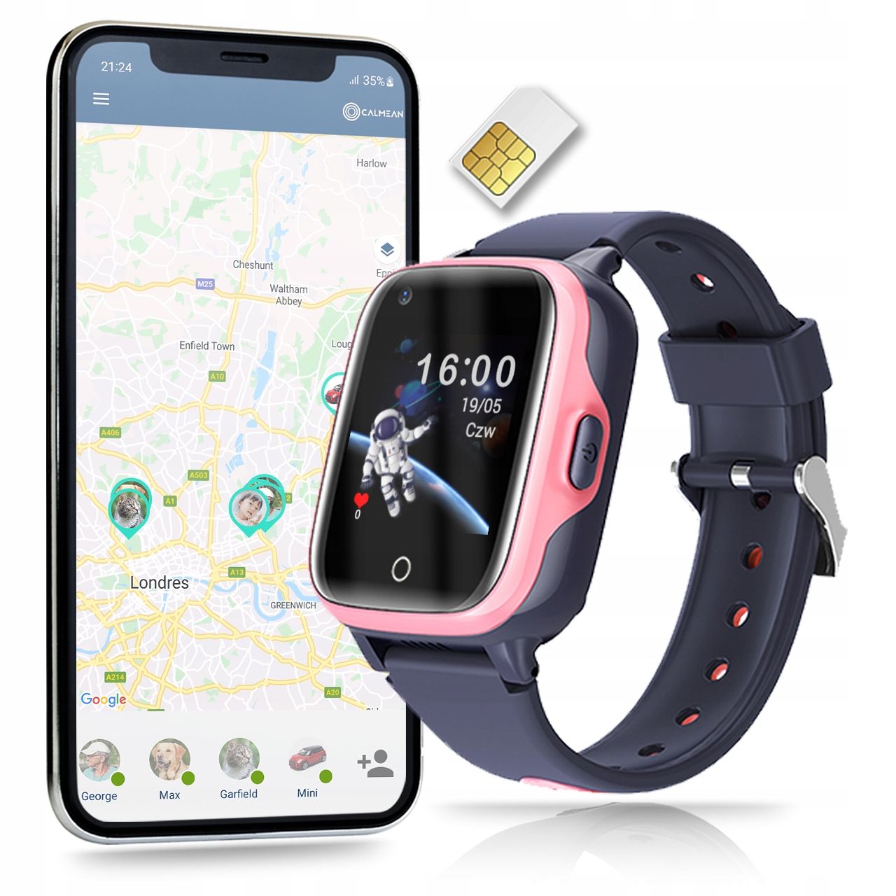  Smartwatch clock calmean videos 4g gps programs