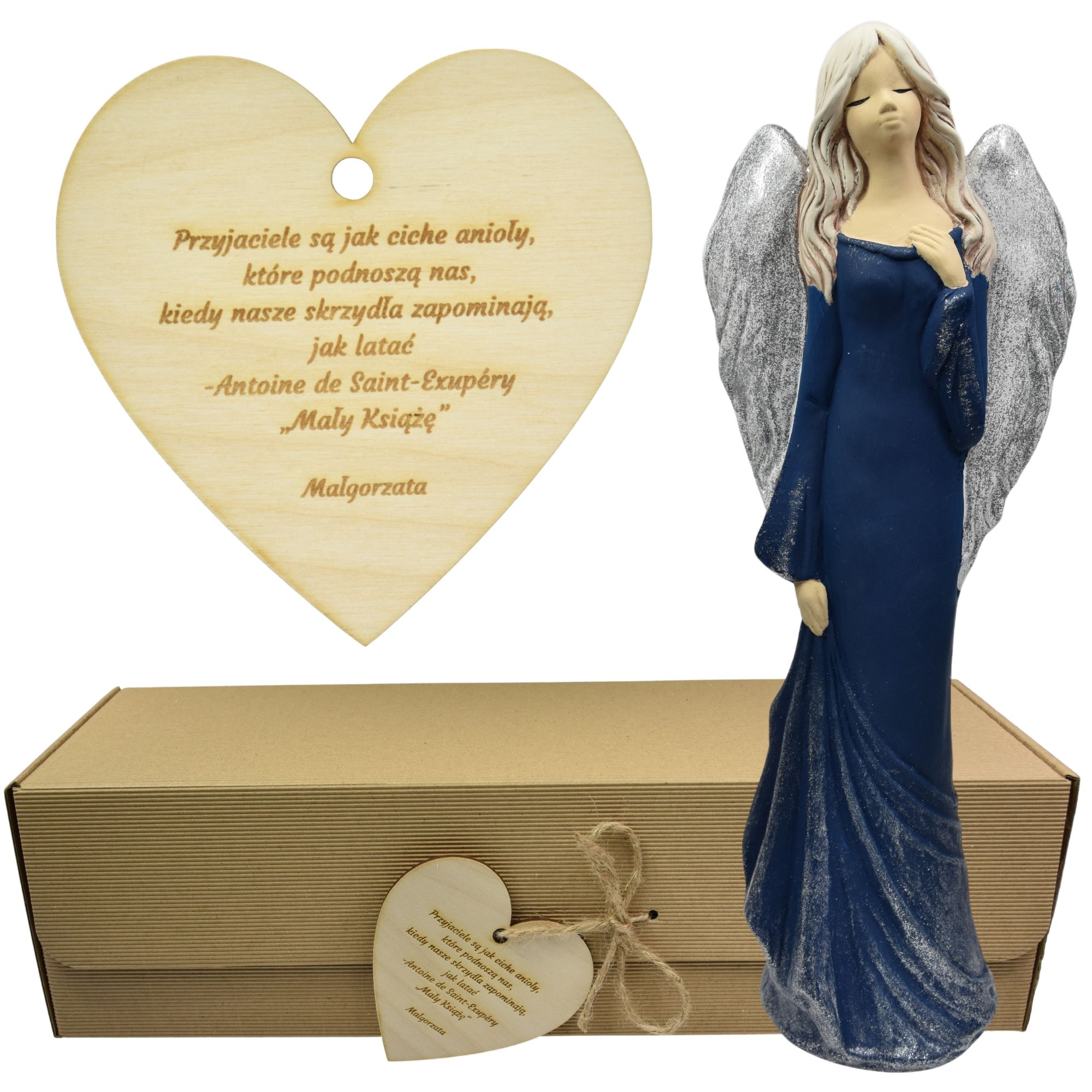  Angel figurine large adornment gift colour engraving
