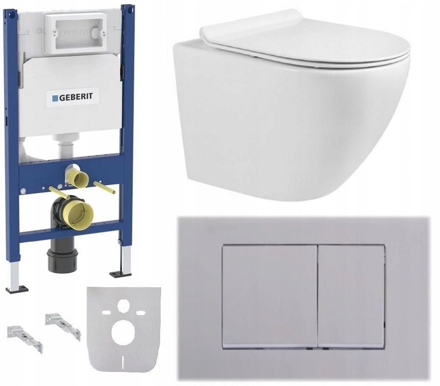  Wc rāmja komplekts geberit + atslēga + tualetes pods melns matēts + dēlis w/o+fresh