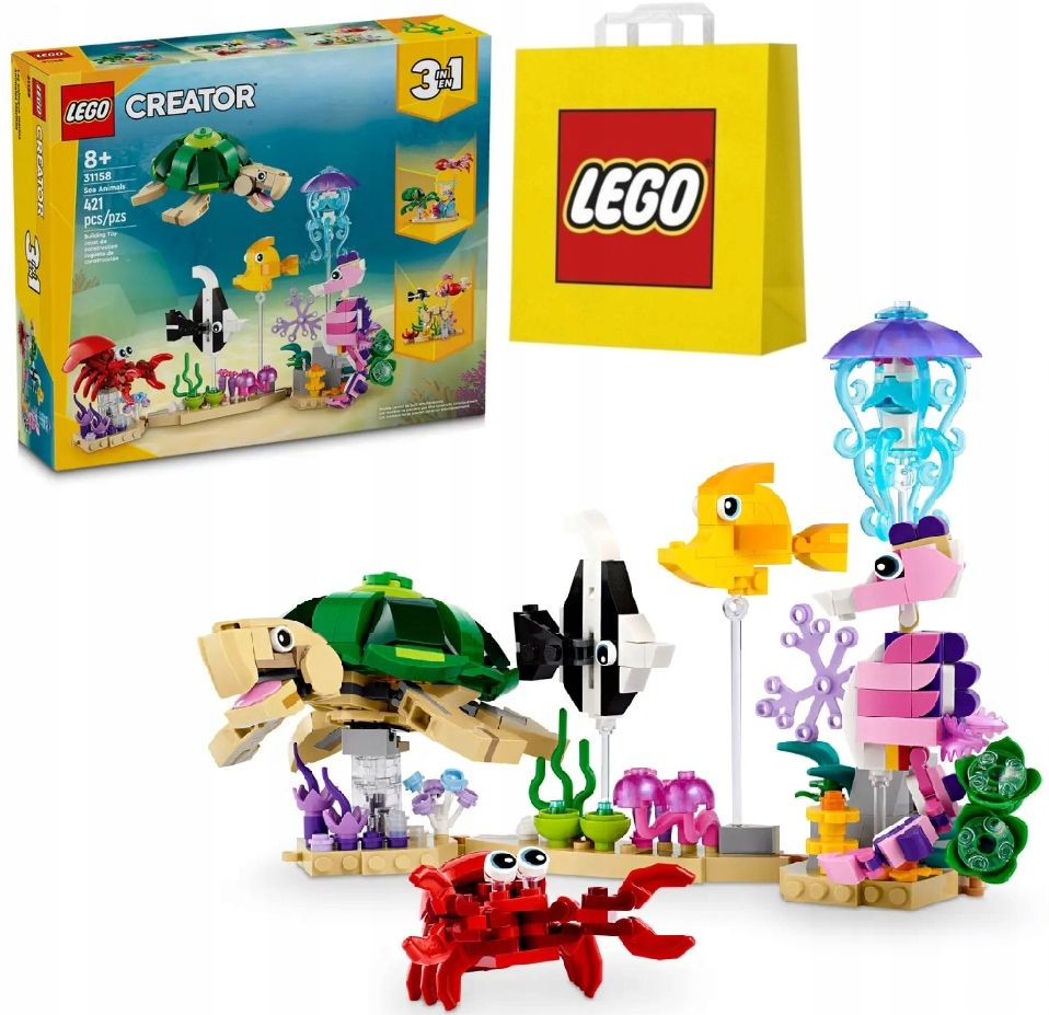  Bloky lego creator 31170 dzikie zvieratá ružový plameniak za darček taška