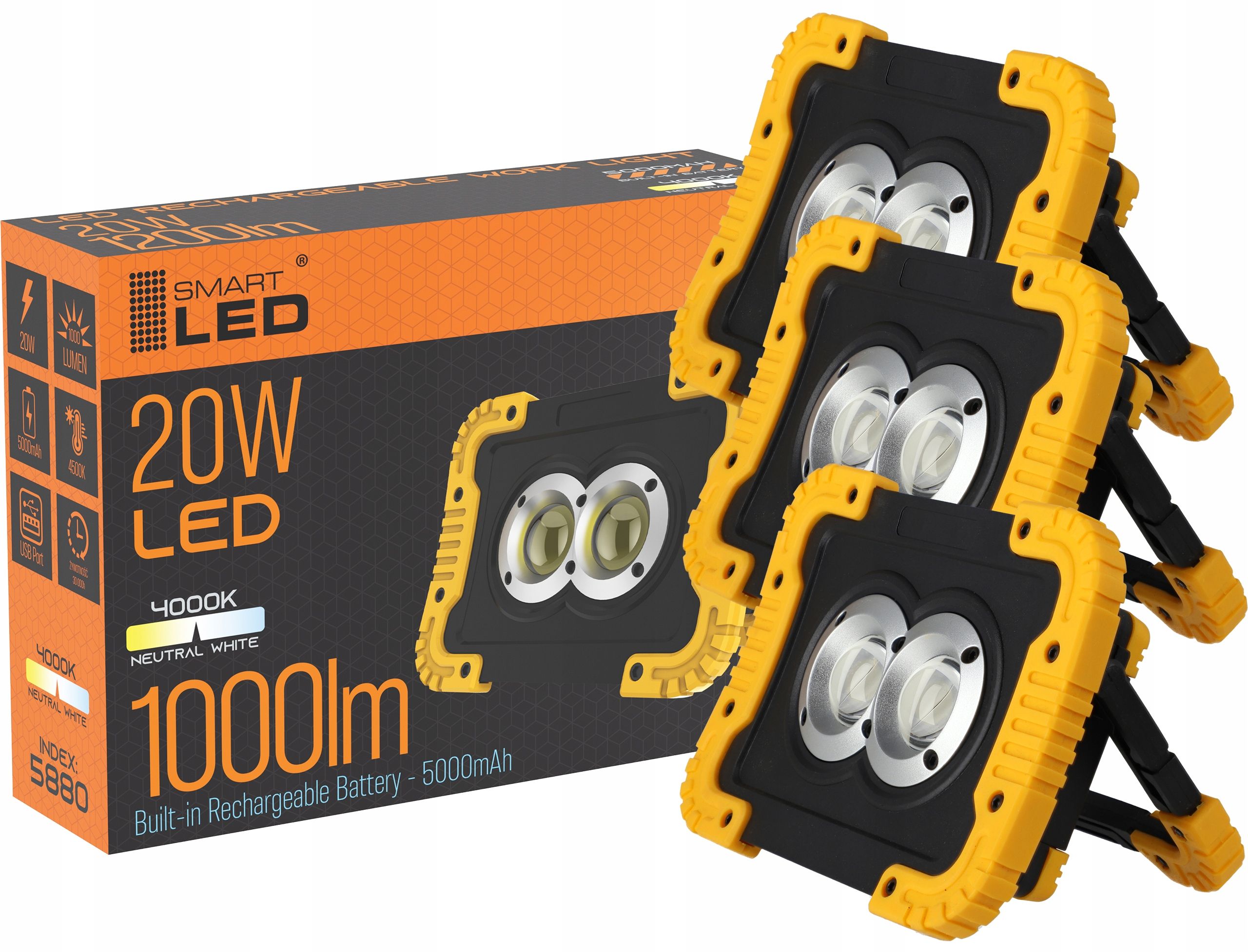  Led-halogen arbeiten baulampe mit griff