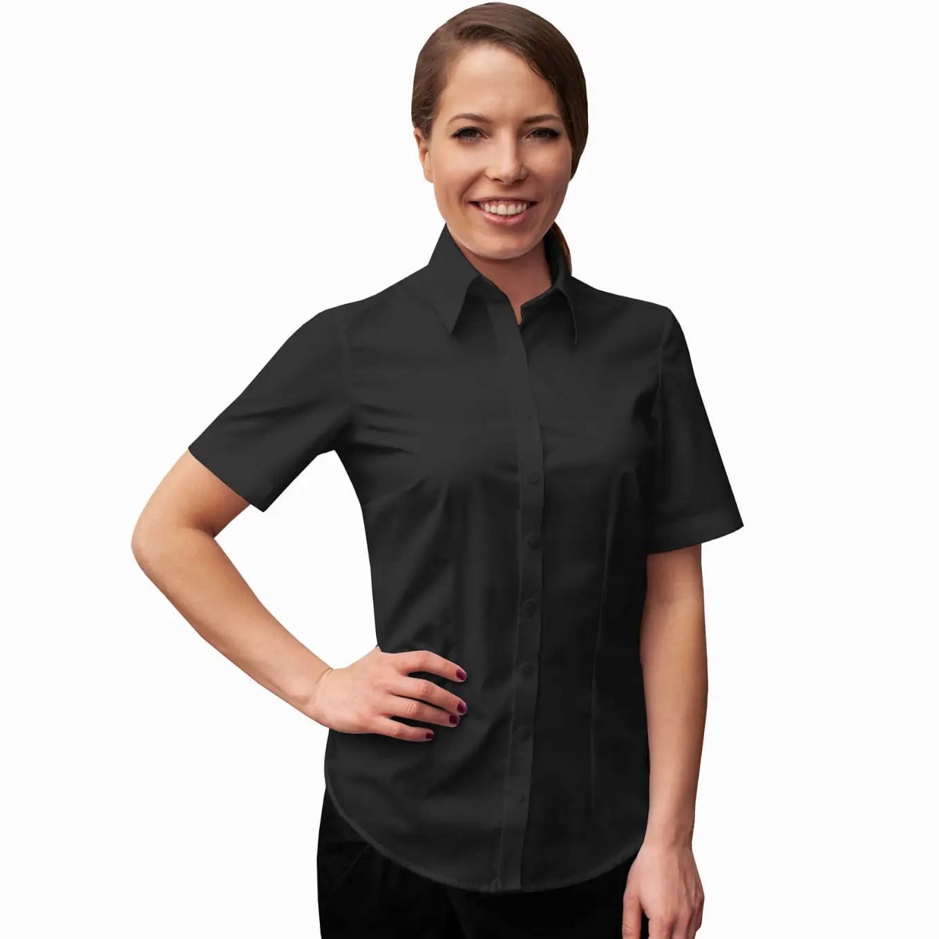  Shirt blouse waiter feminine short sleeves 40