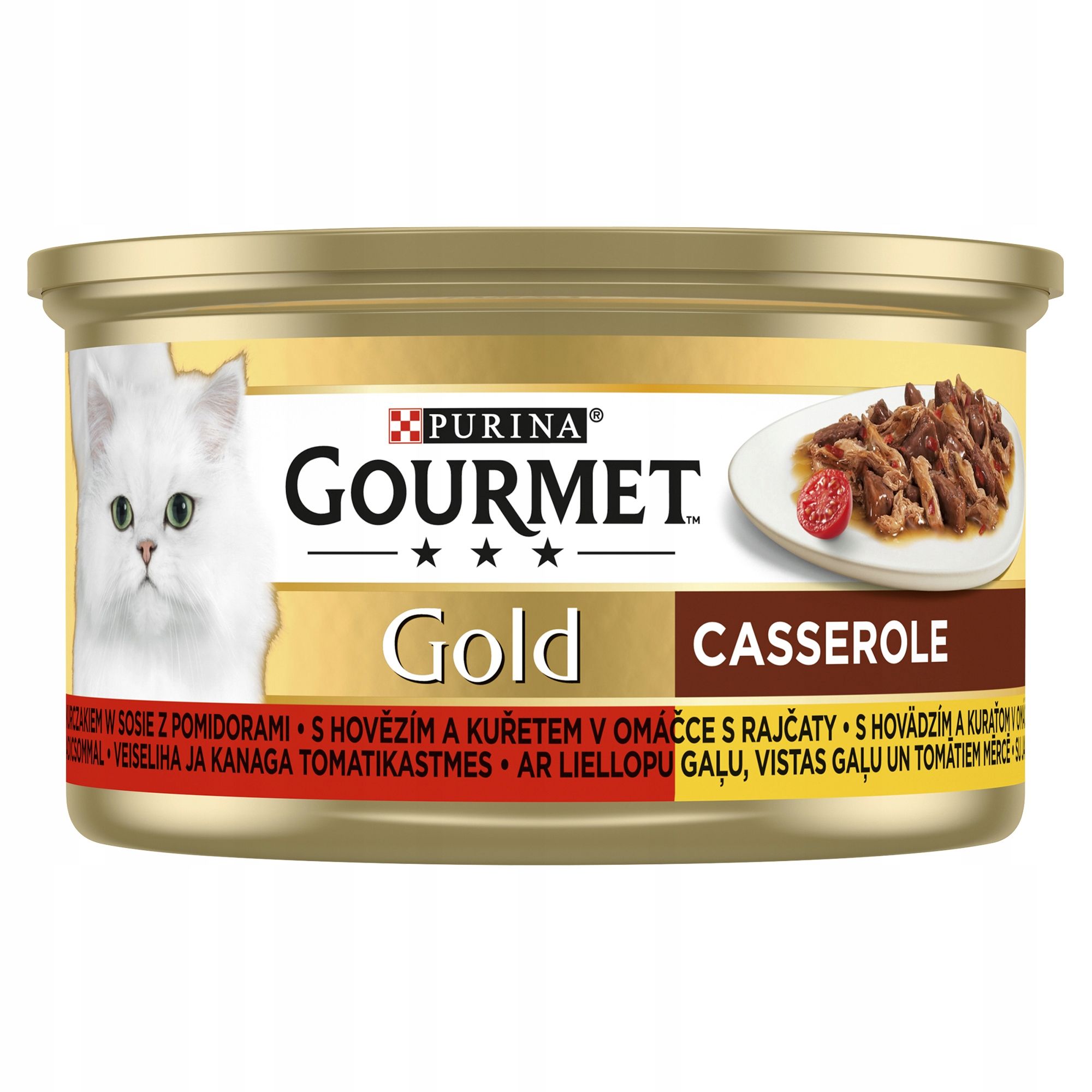  Purina gourmet gold savoury šlapias maistas su vištiena i morka 85gx12szt